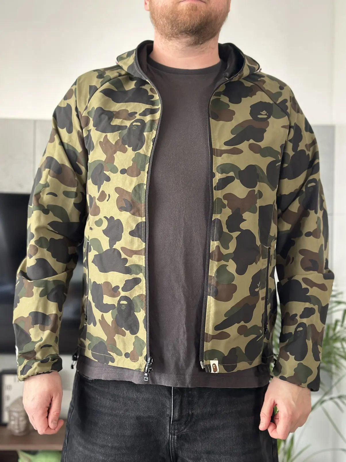Bape A Bathing Ape BAPE First Camo Green Shark Full Zip Jacket Size US XXL / EU 58 / 5 - 3 Thumbnail