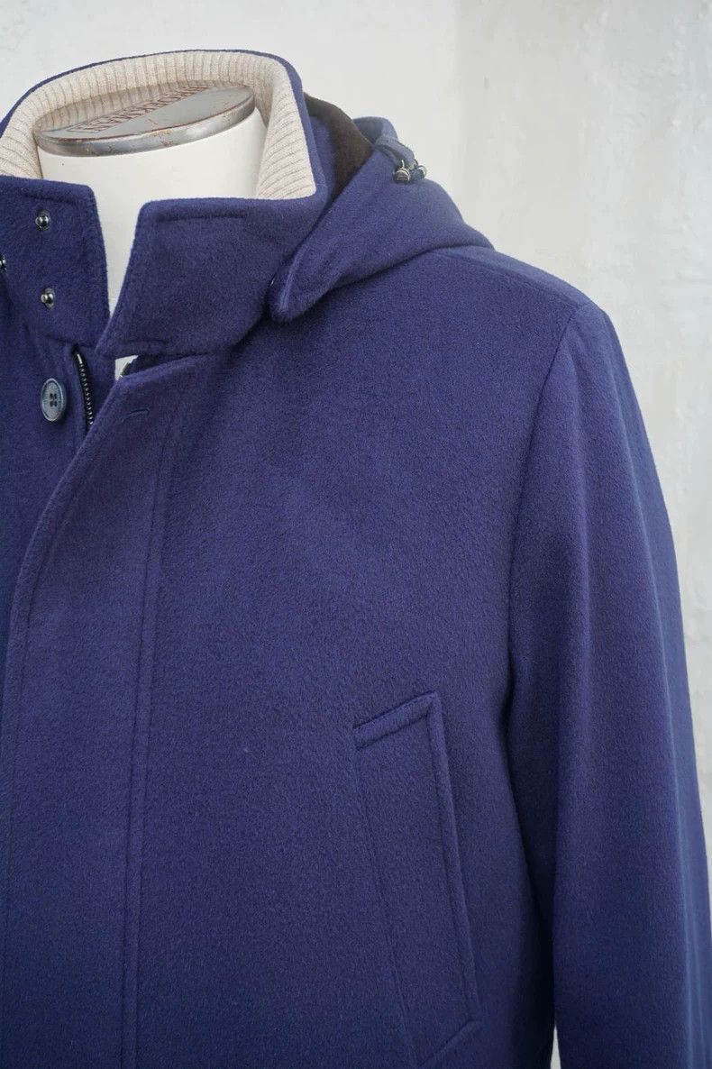 Loro Piana LORO PIANA The navy blue parka camel fur coat down jacket Size US M / EU 48-50 / 2 - 5 Thumbnail