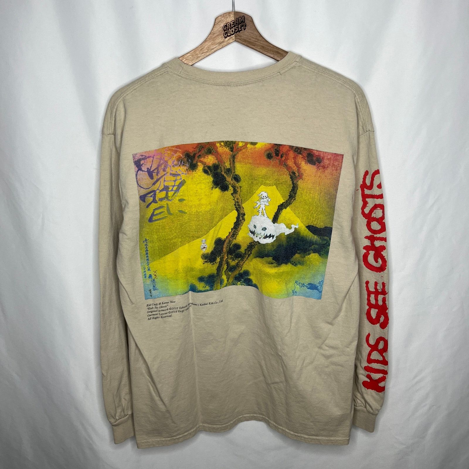 新品　カニエウエスト　キッドカディーCPFM ロングT ラップT ヒップホップ カニエとキッド・カディによるキッズ・シー・ゴーストが新作