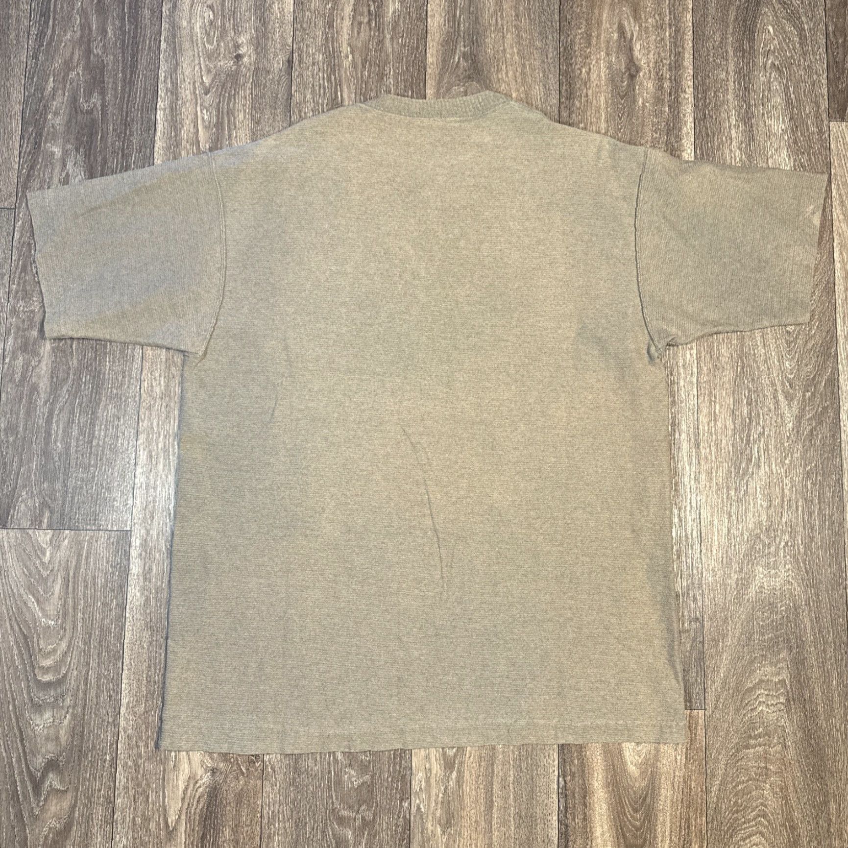 Vintage VINTAGE Brown Wolf Nature Animal Knit Cotton T-Shirt XL 90s Mens Brown Wool? Size US XL / EU 56 / 4 - 5 Thumbnail