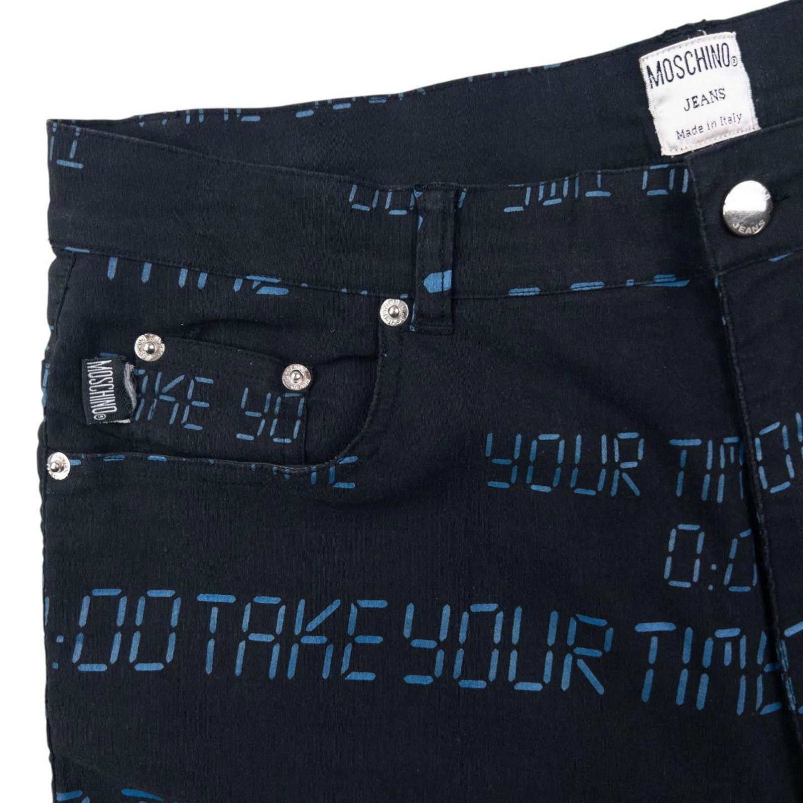 Moschino Vintage 2000s Moschino Jeans Take Your Time Digital Trousers Size US 36 / EU 52 - 5 Thumbnail