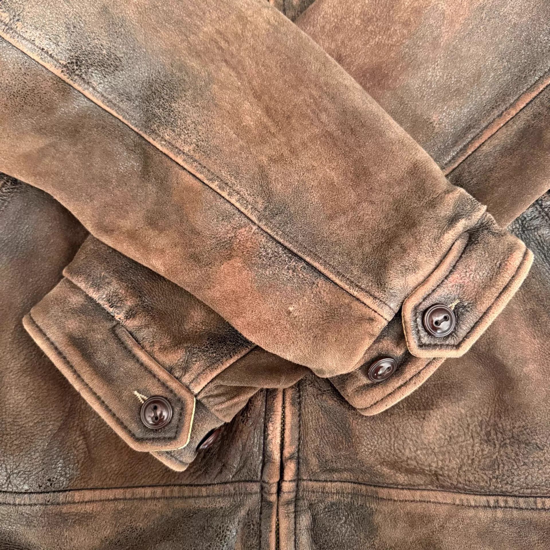 Levi's LVC 1940s Italian Lambskin Deep Brown Reversible XL Jacket Size US XL / EU 56 / 4 - 7 Thumbnail