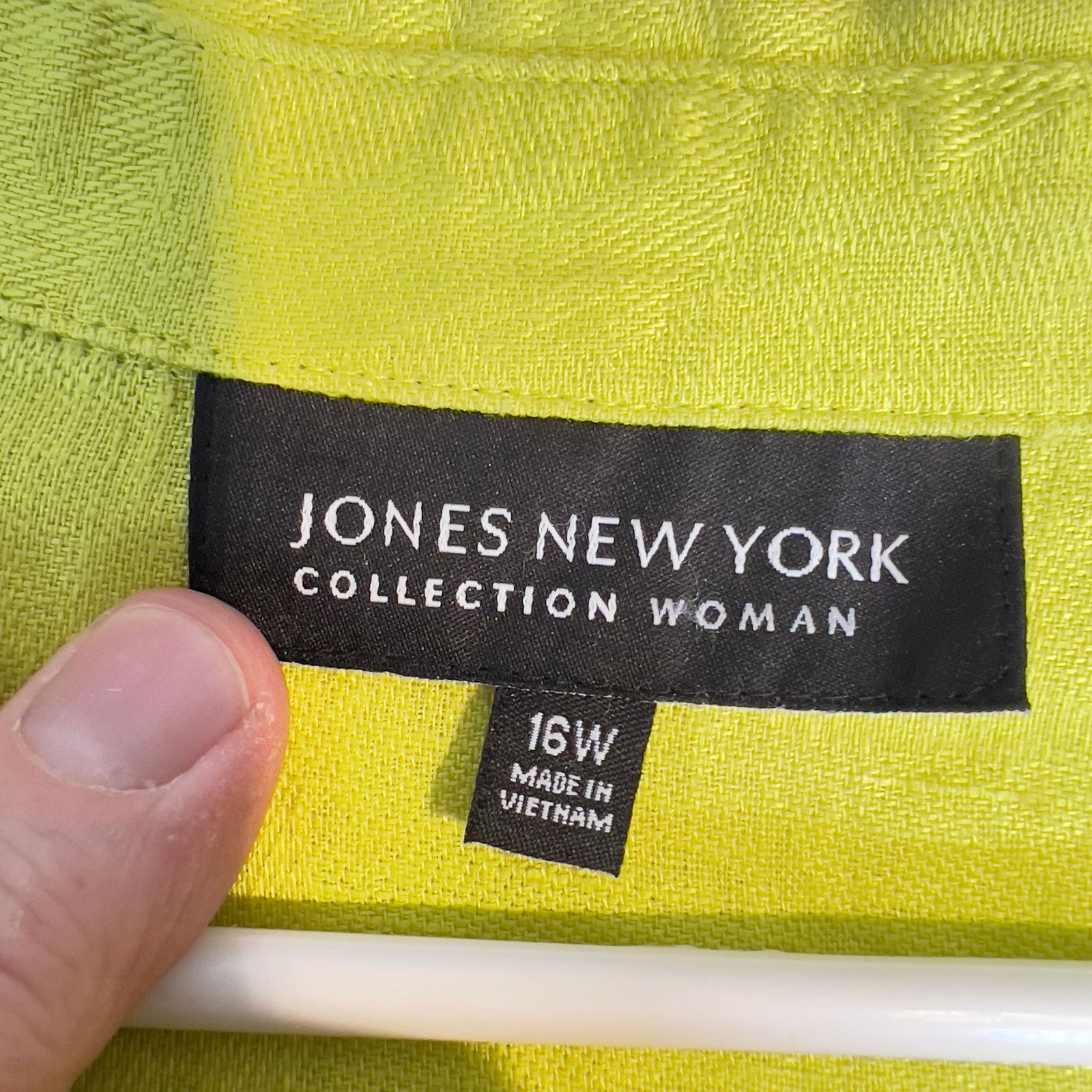 Jones New York Jones New York Collection Woman Button Shirt 16W 100% Linen Size XXL / US 16-18 / IT 52-54 - 2 Thumbnail