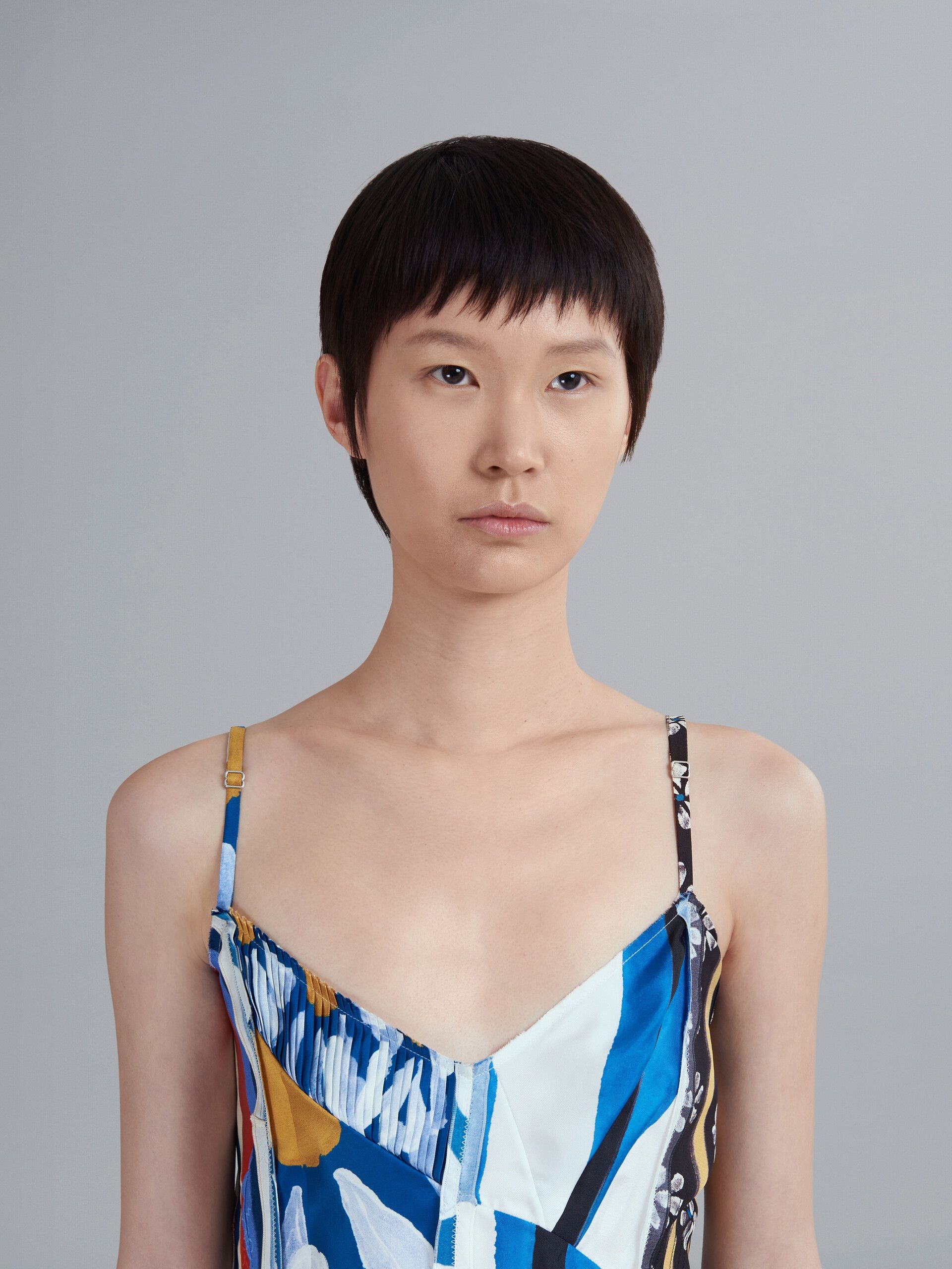Marni o1y1025 Midi Dress in Multicolor Size M / US 6-8 / IT 42-44 - 2 Thumbnail