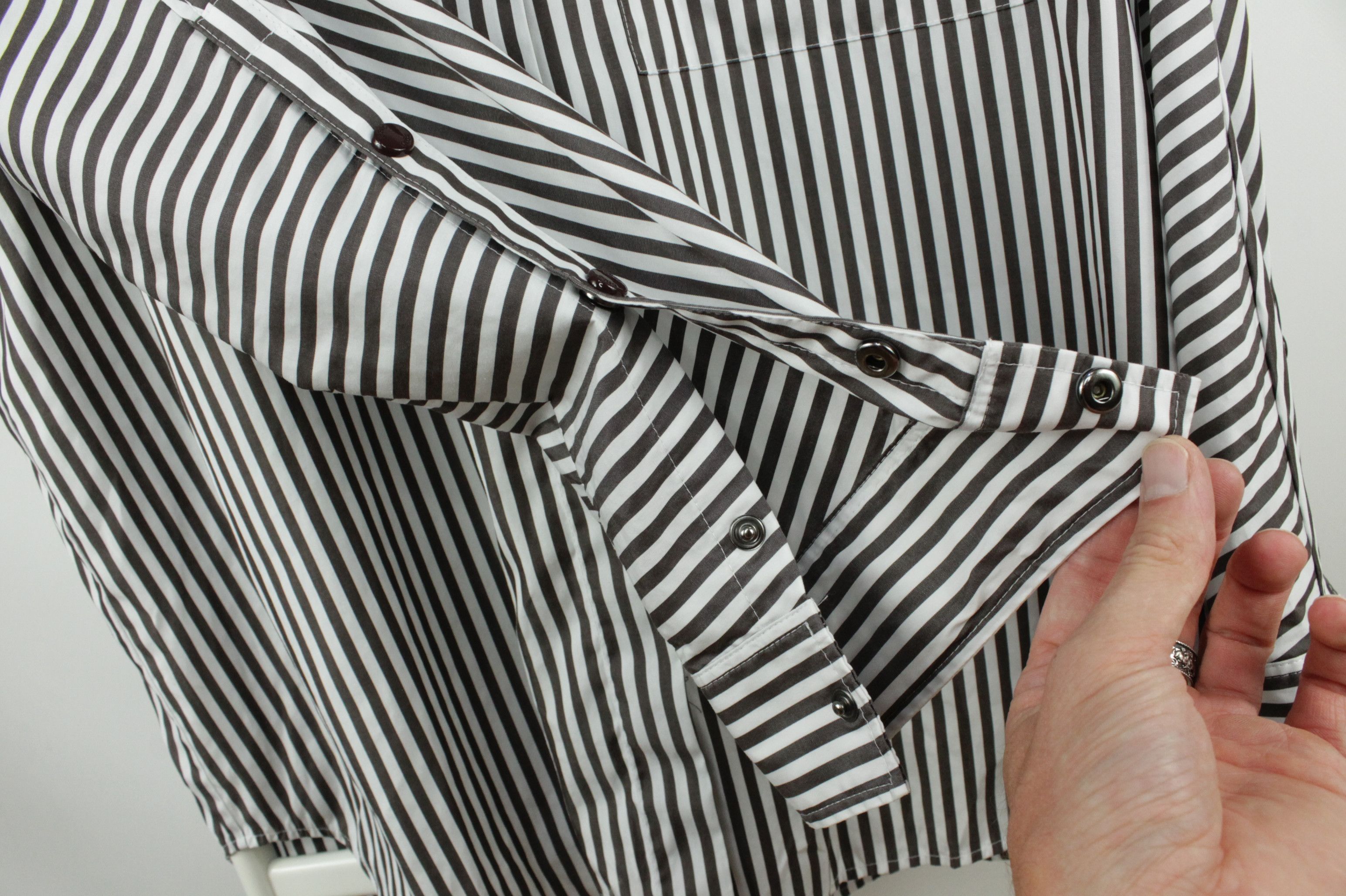 Hugo Boss BOSS Bastripa Relaxed-fit Blouse Striped Cotton Blend Size XL / US 12-14 / IT 48-50 - 9 Thumbnail