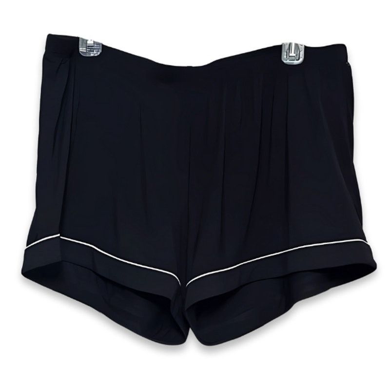 Nordstrom Nordstrom Lounge Shorts Pull-On Black Women's US L NWOT Size 34" / US 12 / IT 48 - 2 Thumbnail