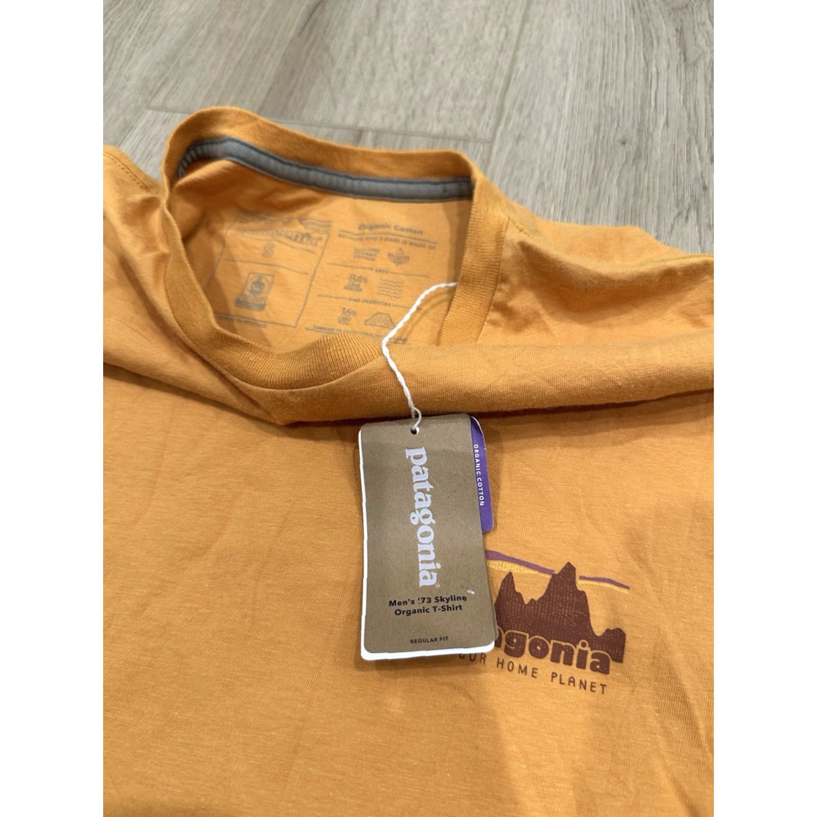 Patagonia NWT Patagonia T-Shirt Men Small S Orange 73 Skyline Organic Shirt Mens Size US S / EU 44-46 / 1 - 7 Thumbnail