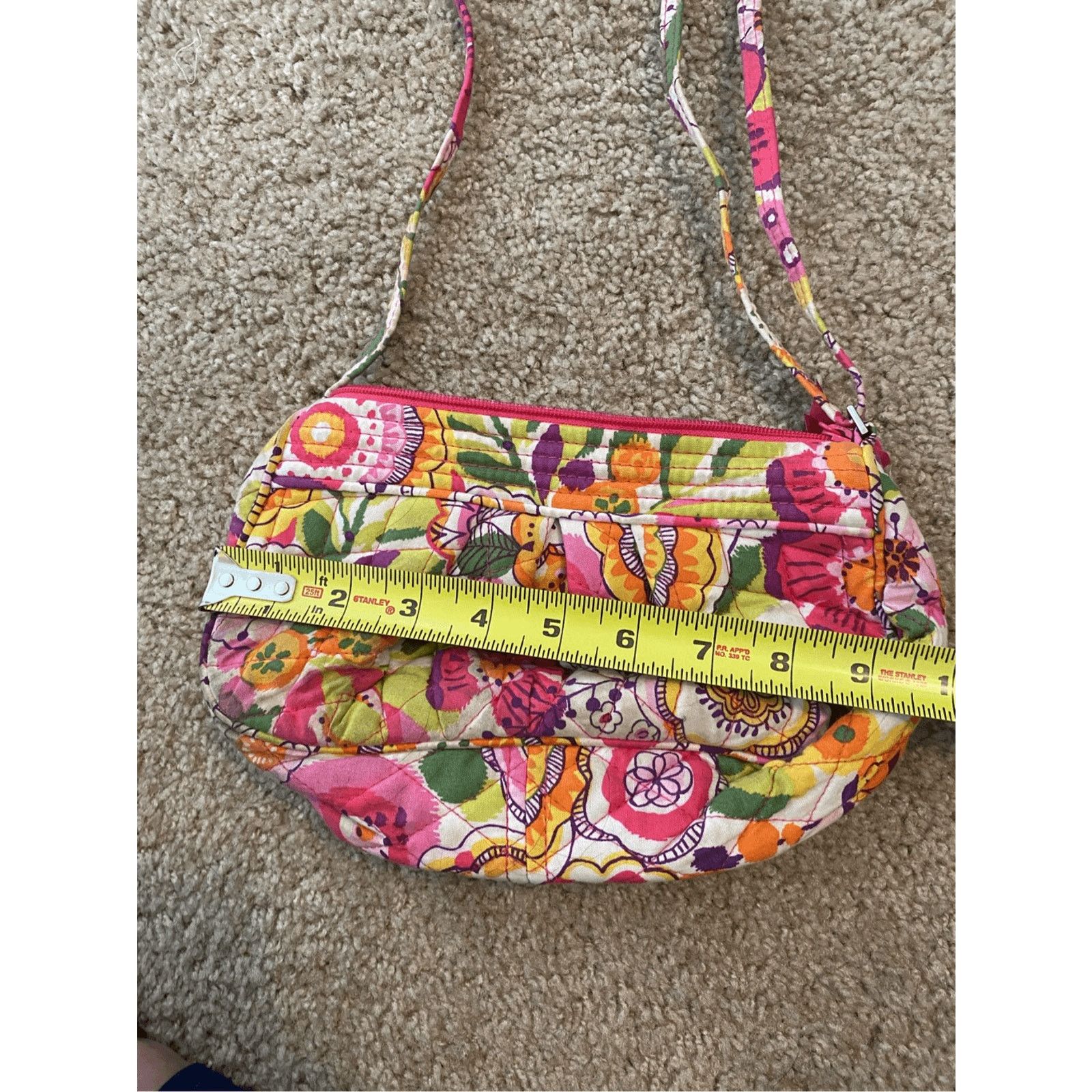 Vera Bradley Vera Bradley Frannie Crossbody Clementine Pink White, MP $65 Size ONE SIZE - 4 Thumbnail