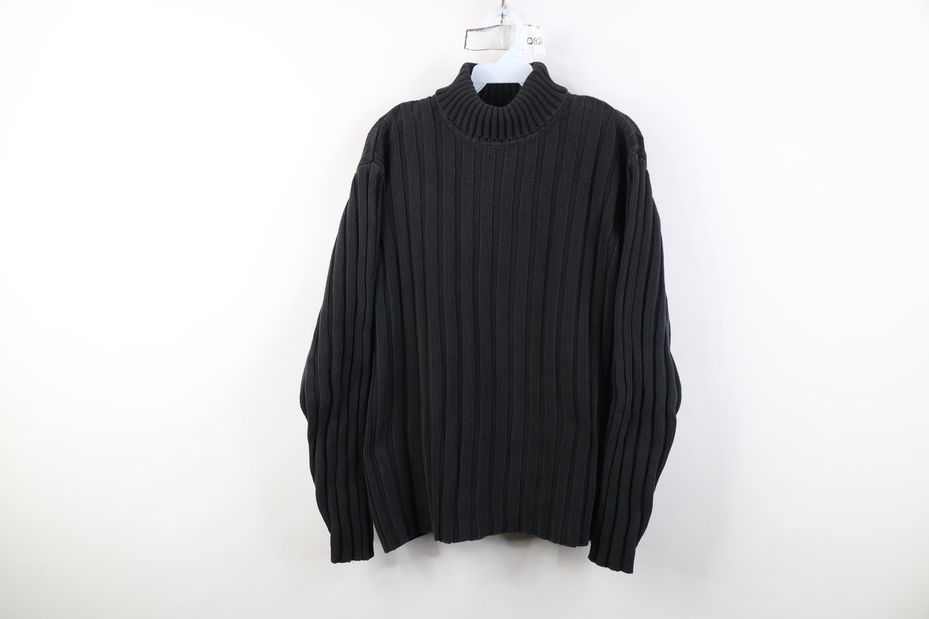 Banana Republic Vintage 90s Y2K Banana Republic Ribbed Turtleneck Sweater Size US L / EU 52-54 / 3 - 1 Thumbnail