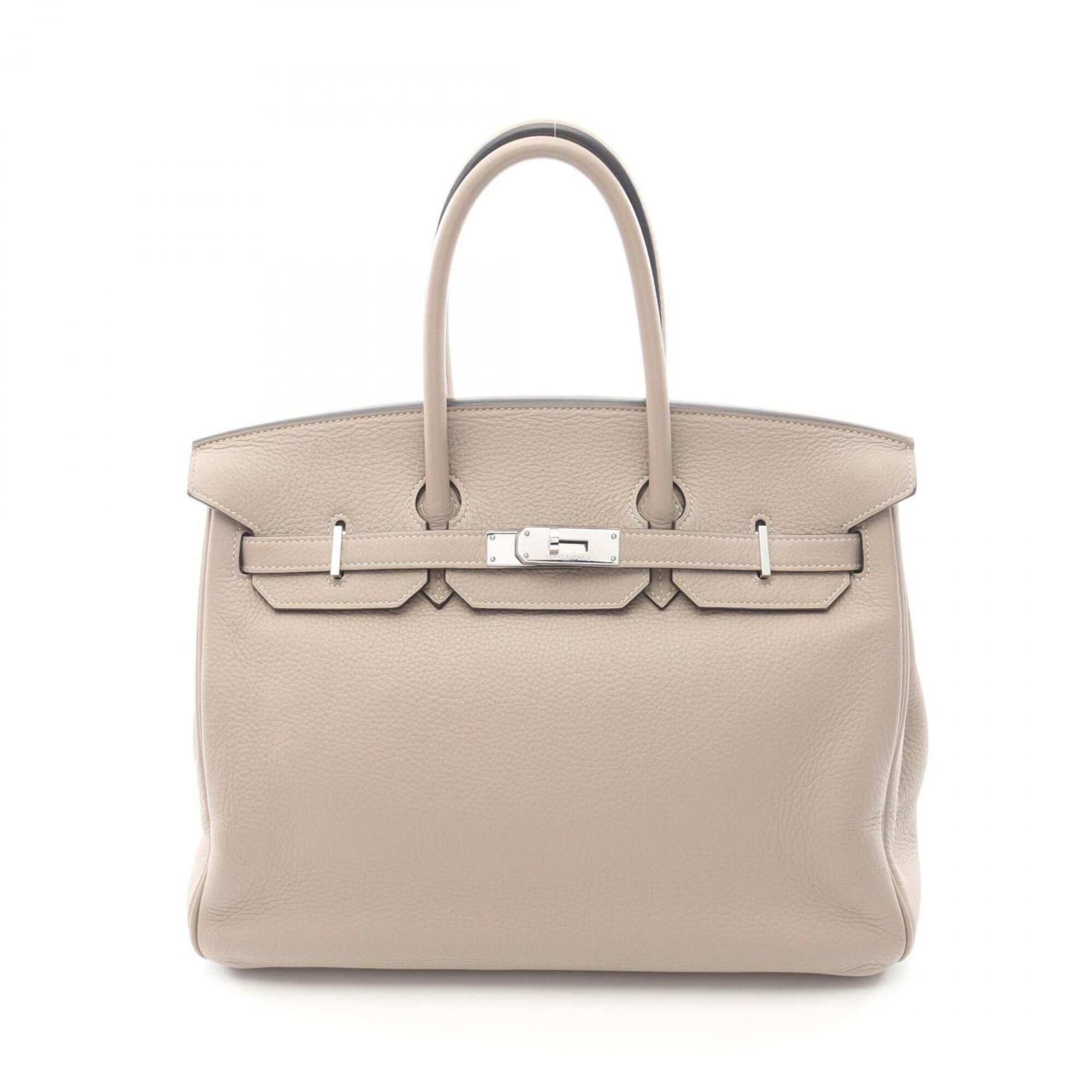 Hermes Hermes Birkin 35 Handbag, Leather, Togo Women's, Beige Size ONE SIZE - 1 Thumbnail
