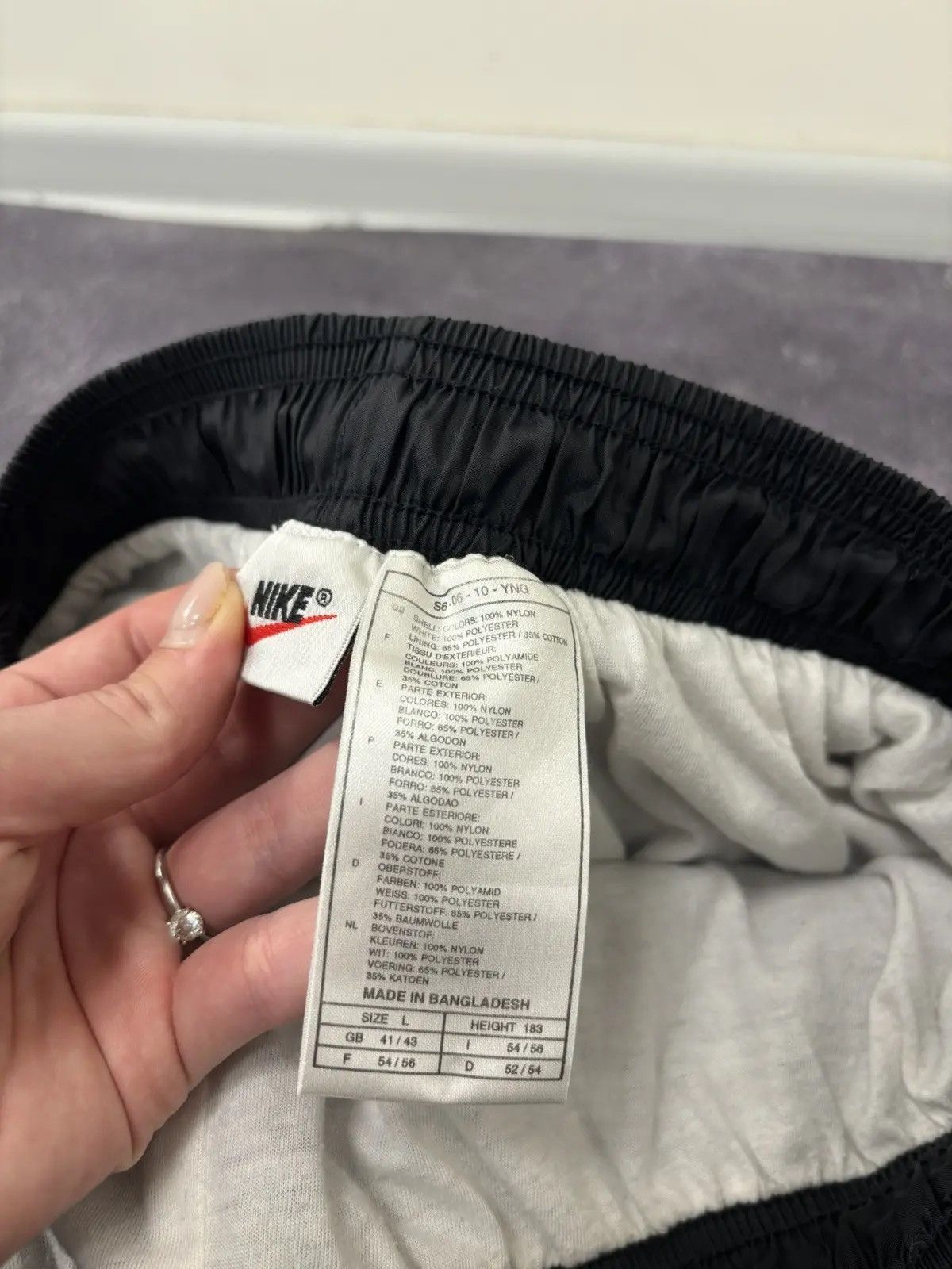 Nike × Vintage Vintage 90s Nike Y2K Drill Side Zip Retro Nylon Track Pants Size US 34 / EU 50 - 10 Thumbnail