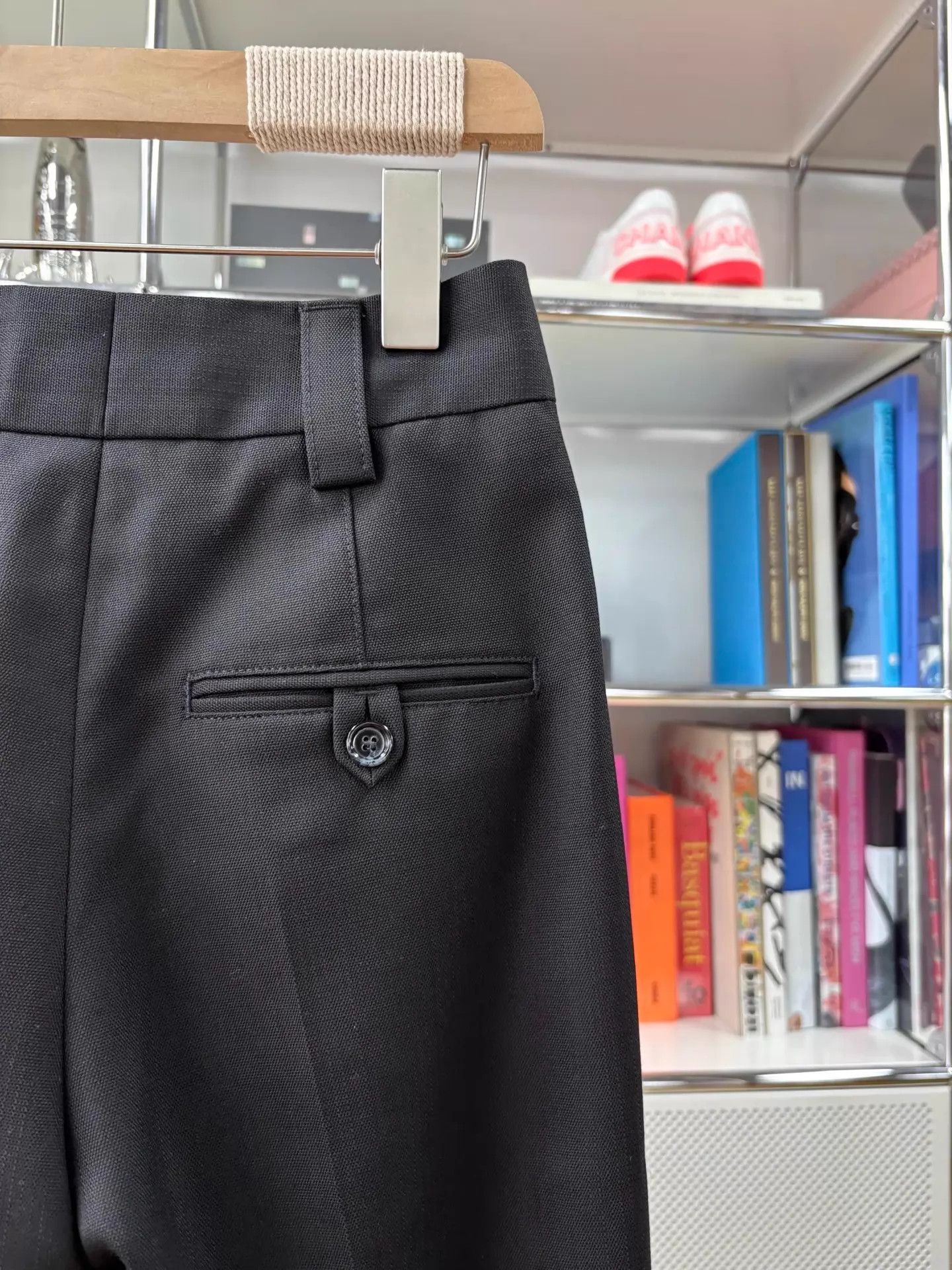 Acne Studios Acne Studios Black Wool Wide-Leg Casual Pants 32 New Size 32" / US 10 / IT 46 - 6 Thumbnail