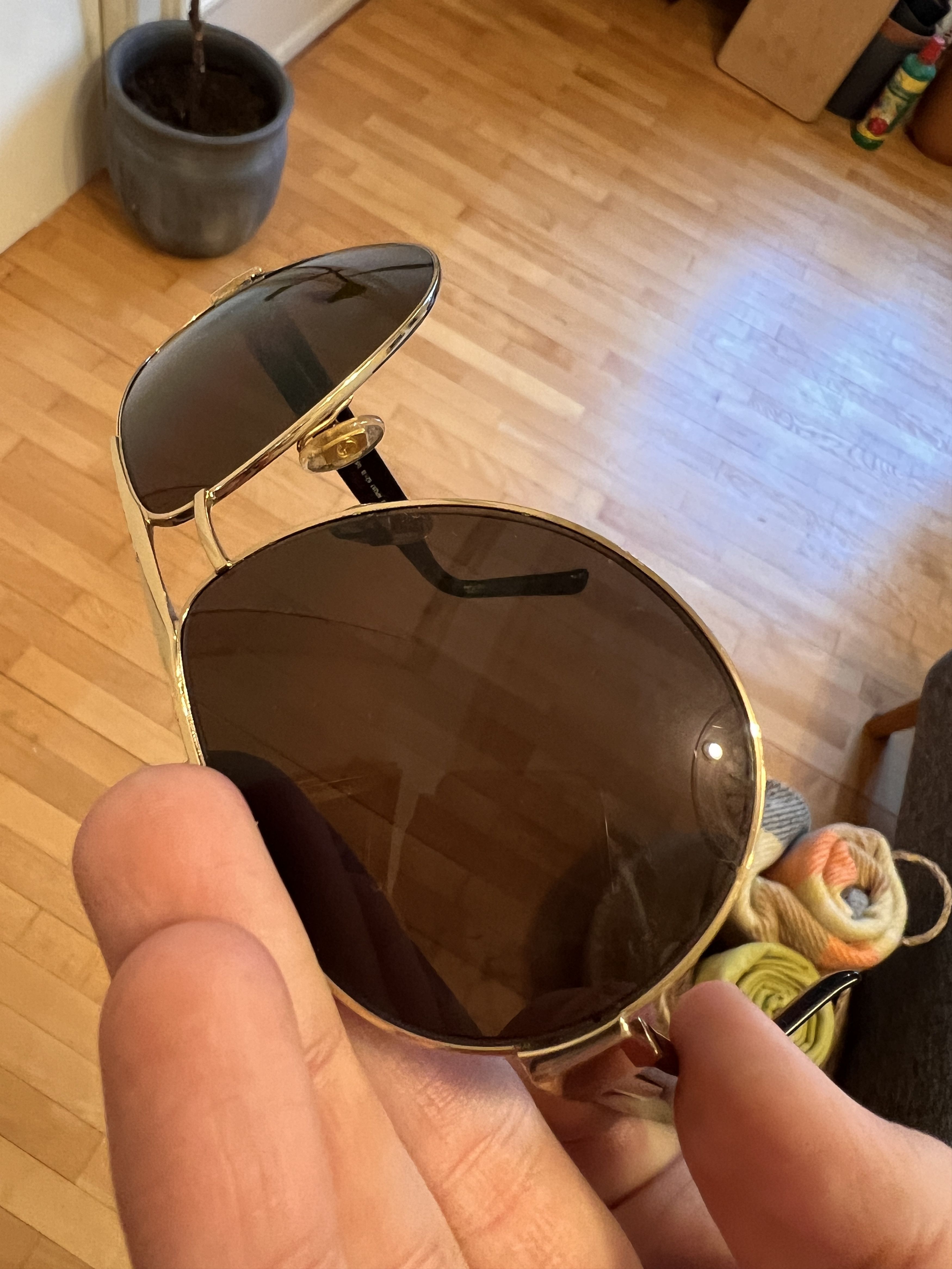 Gucci Pilot Sunglasses 😎 Size ONE SIZE - 5 Thumbnail