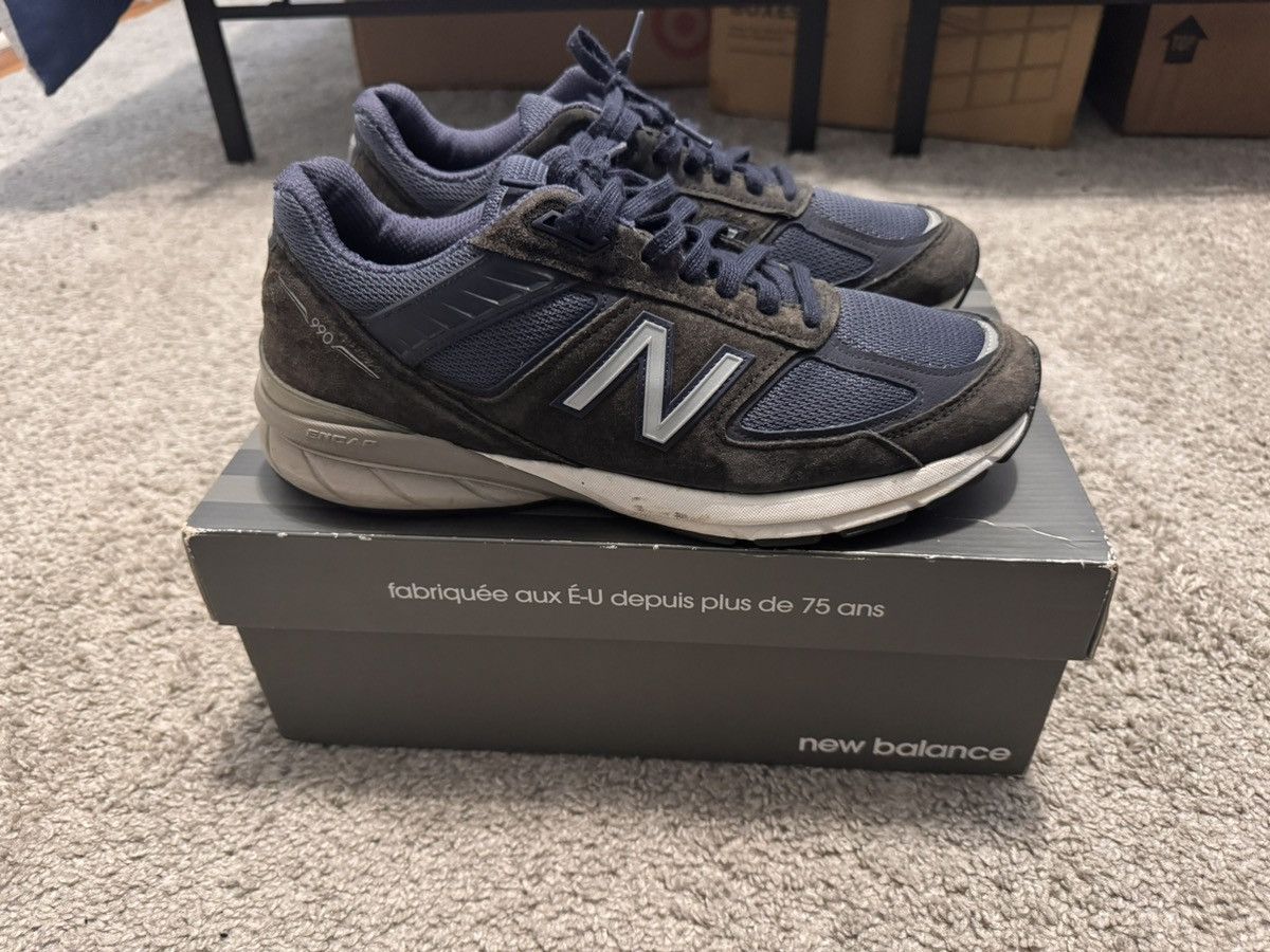 New Balance New Balance 990v5 Navy Blue Size US 10 / EU 43 - 1 Thumbnail