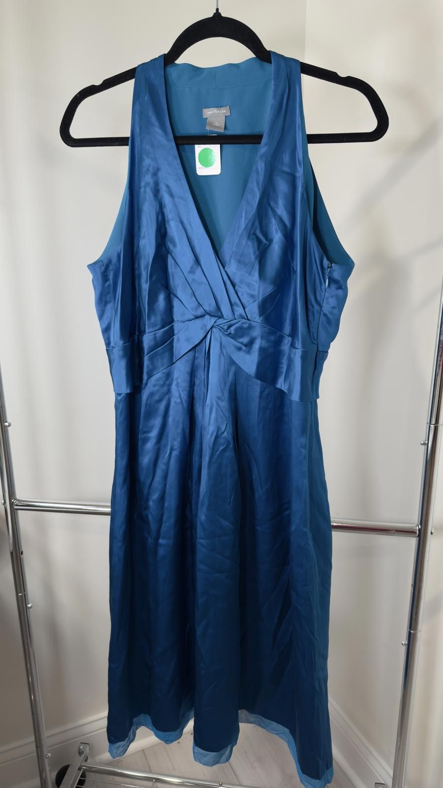 Designer Anya Taylor Elegant Blue Dress - Size 14 Size XL / US 12-14 / IT 48-50 - 1 Thumbnail