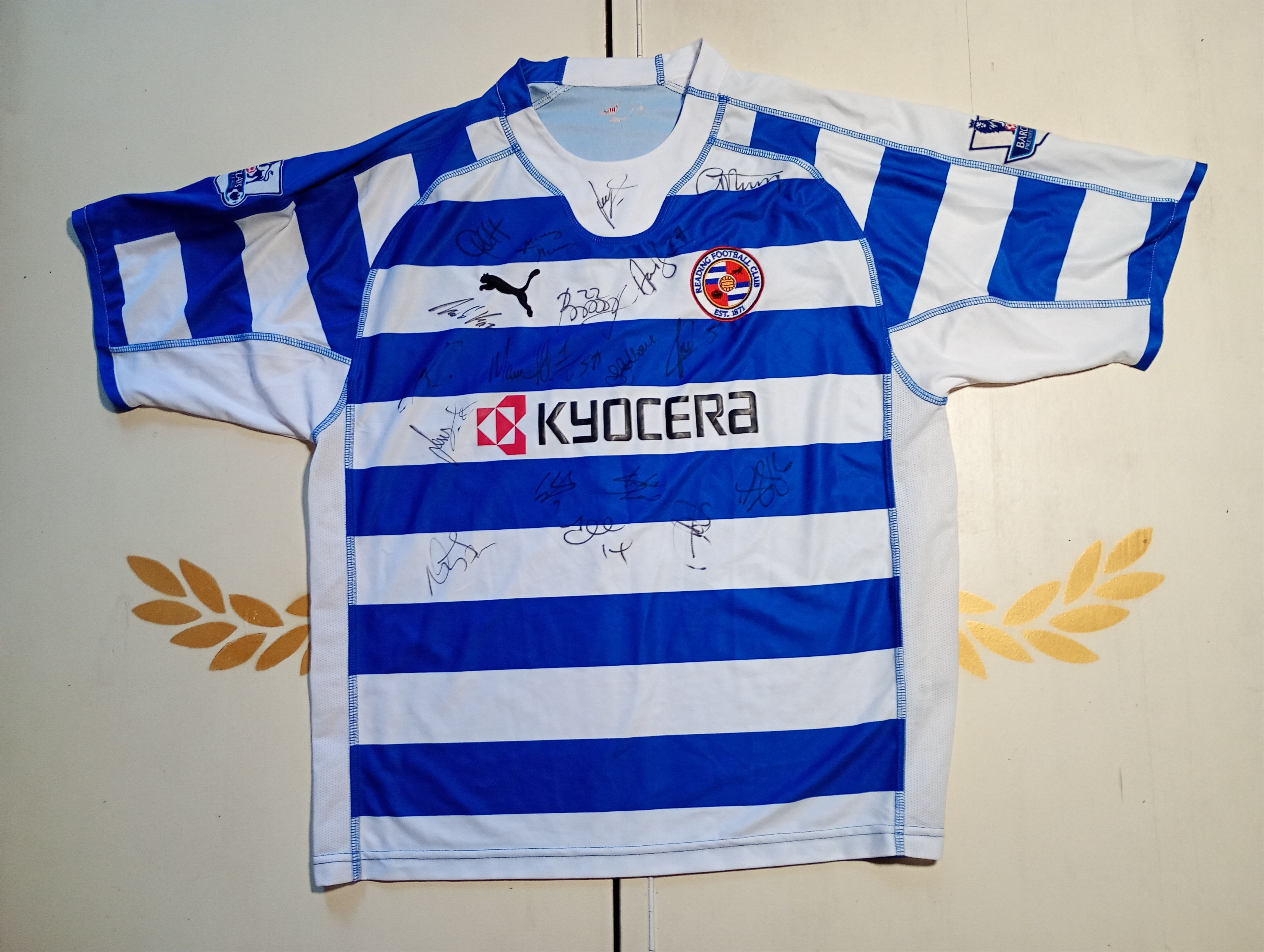 Puma Puma Reading FC Home Jersey 5 Sonko 2006-2007 Size US XL / EU 56 / 4 - 2 Thumbnail