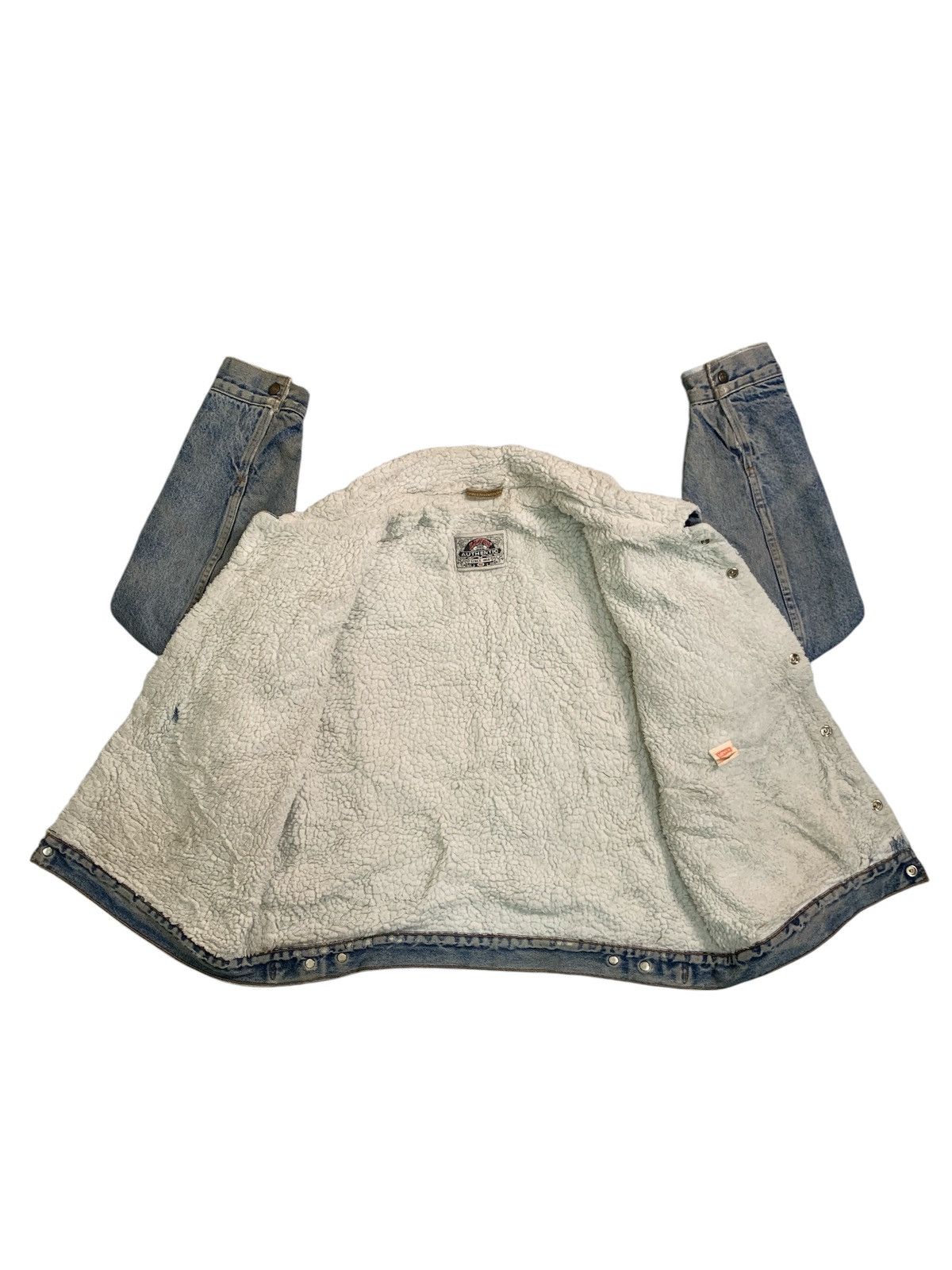 Levi's Vintage Clothing Rare Design Vintage Levi's Sherpa-Lined Denim Trucker Jacket Size US XL / EU 56 / 4 - 3 Thumbnail