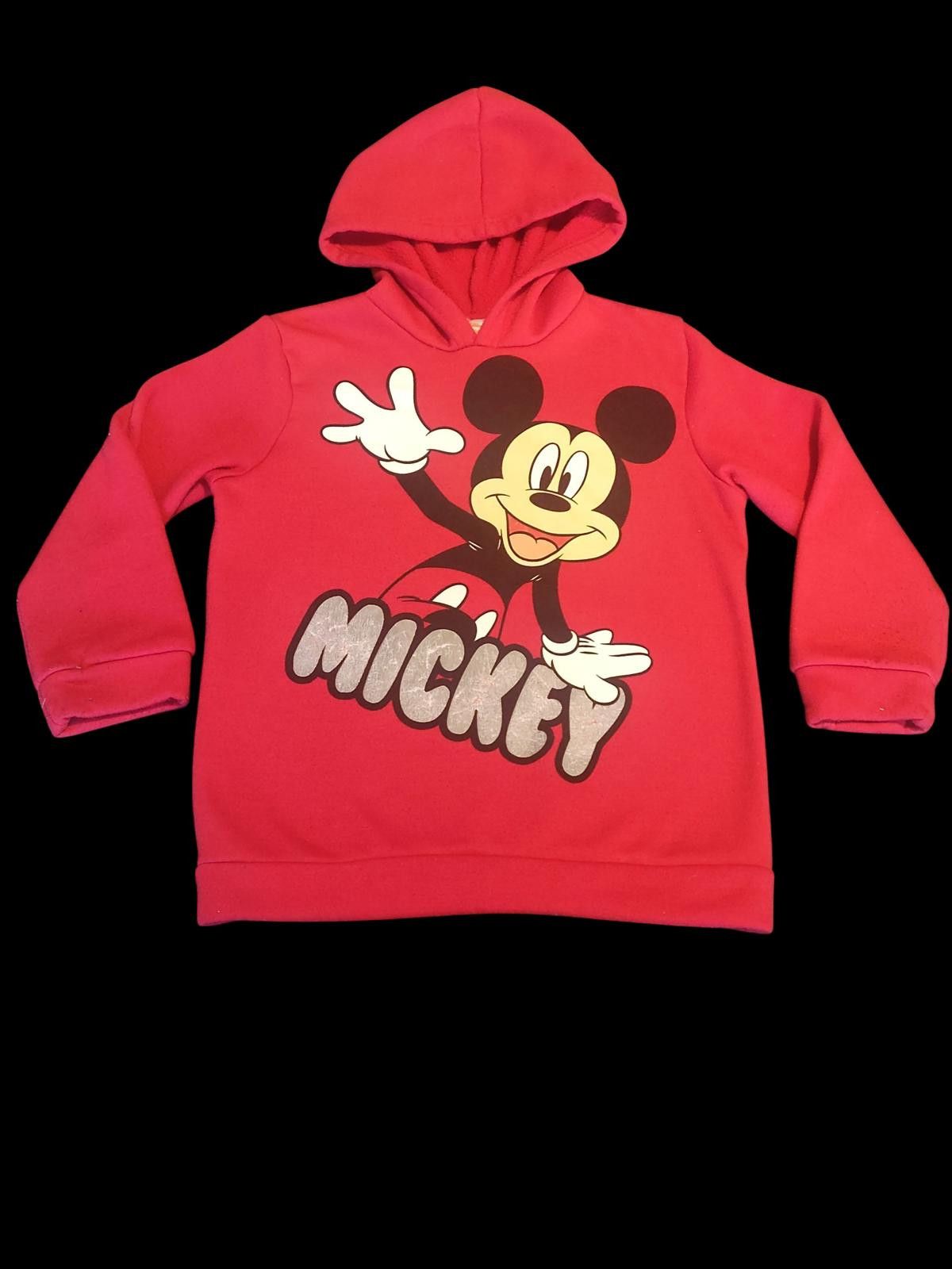 Disney Red Mickey Mouse Kids Hoodie Sweatshirt Size US XXS / EU 40 - 1 Thumbnail