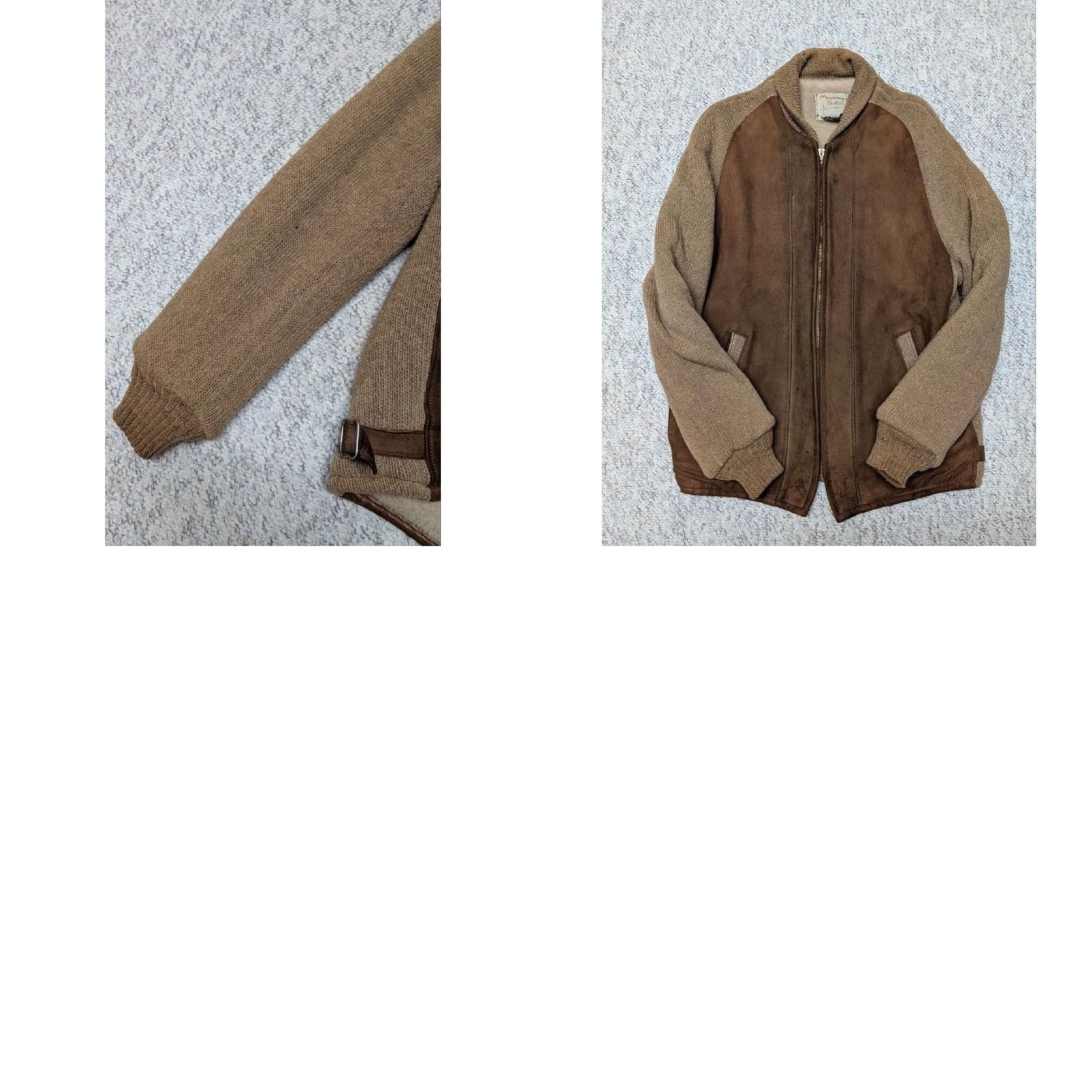 Vintage VINTAGE Ralph Edwards Car Club jacket Wool Suede cardigan Coat Jacket Mens 38 Brown 1950s Size US S / EU 44-46 / 1 - 9 Thumbnail