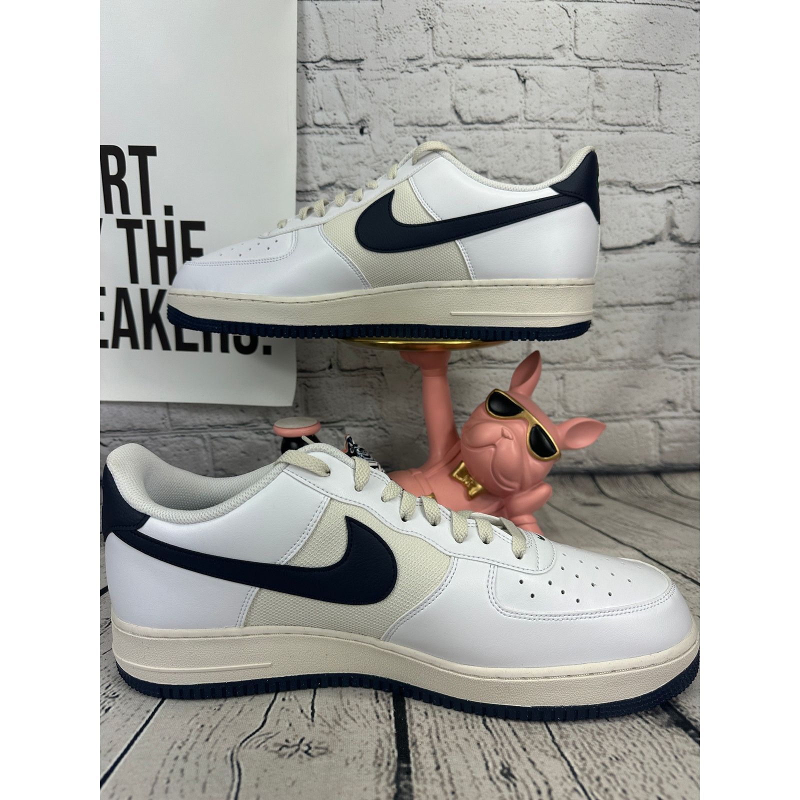 Nike Nike Air Force 1 07 AF1 Low Sneakers Mens 15 White Blue Size US 15 / EU 48 - 6 Thumbnail
