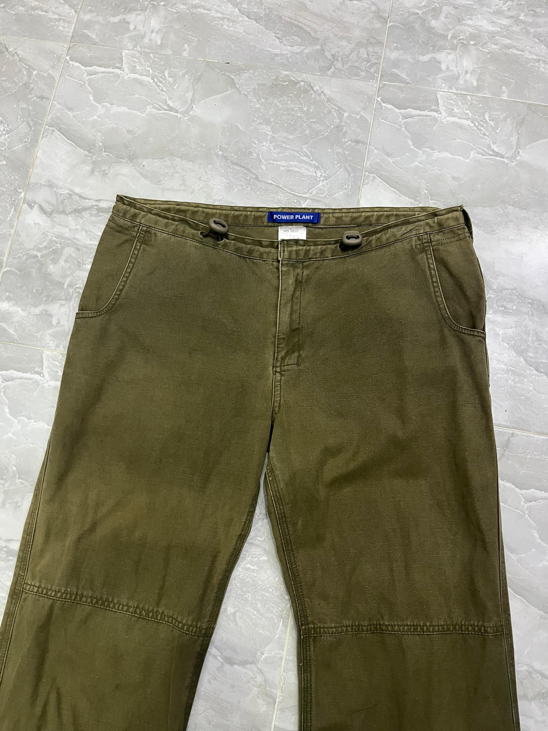 Japanese Brand Power Plant Women Olive Military Utility Cargos Size 32" / US 10 / IT 46 - 2 Thumbnail