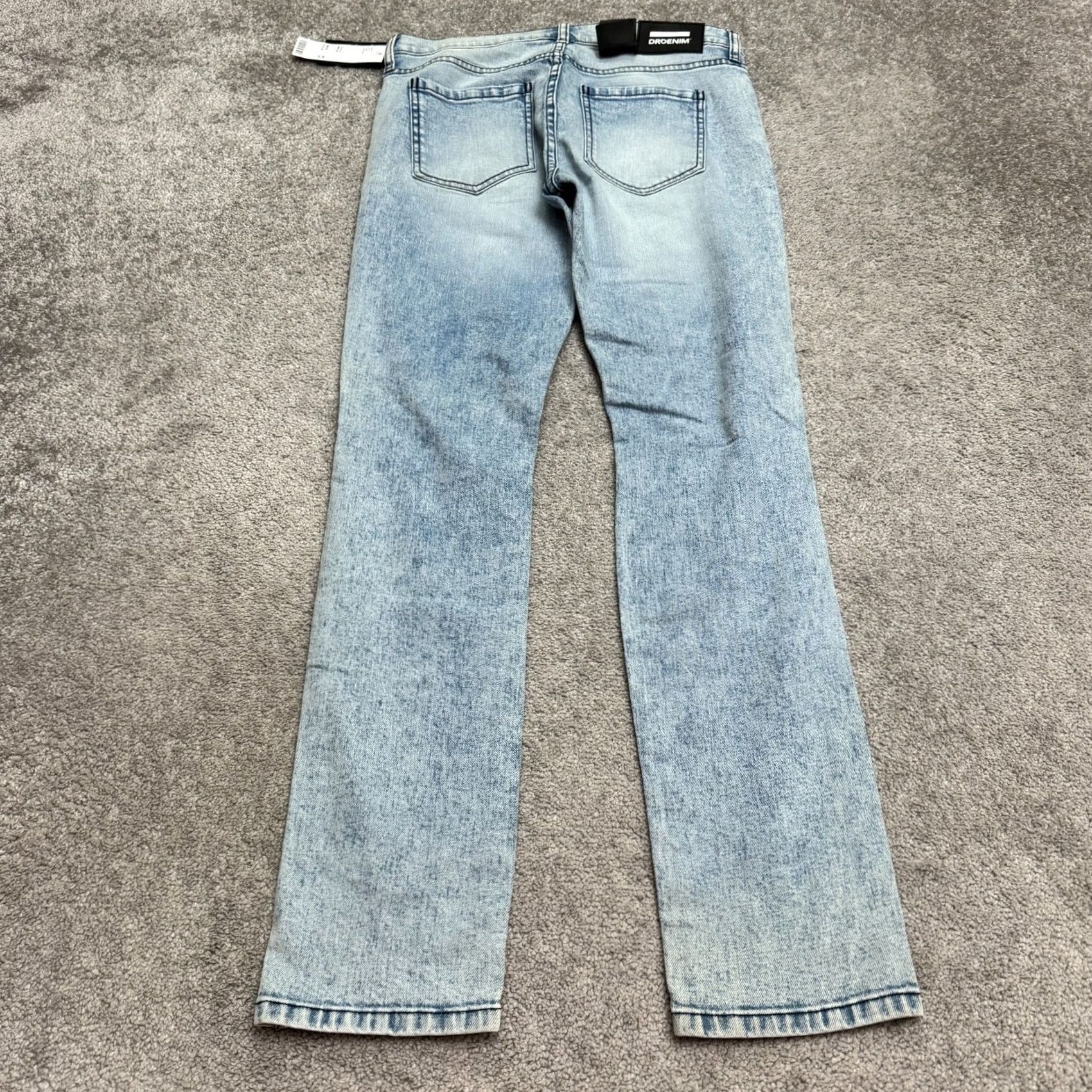 Dr. Denim Dr. Denim Snap Tight Slim Distressed Denim Jeans Mens 34x32 Light Mist Blue NWT Size US 34 / EU 50 - 2 Thumbnail
