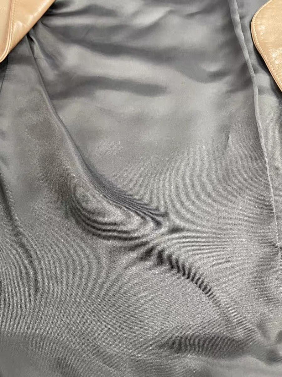 Yves Saint Laurent YSL Vintage Brown Lambskin Leather Jacket. Size S / US 4 / IT 40 - 15 Thumbnail