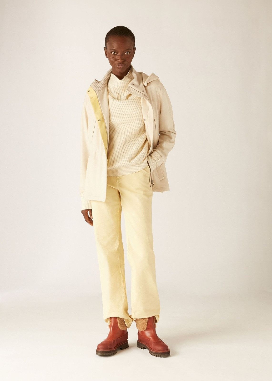 Loro Piana o1srvl11e0824 Icery Short Cashmere Jacket in Beige Size XS / US 0-2 / IT 36-38 - 4 Thumbnail