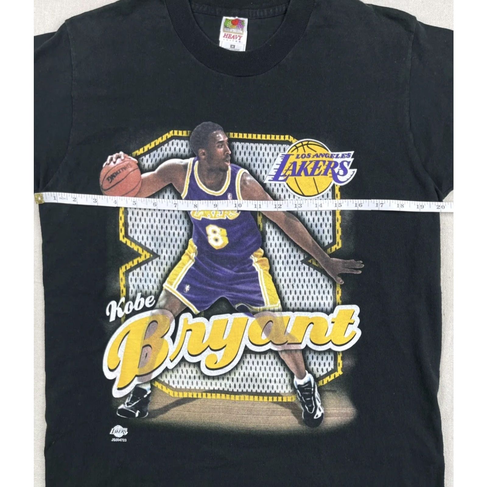 Fruit Of The Loom VINTAGE Fruit of the Loom Kobe Bryant T-Shirt LA Lakers #8 Rookie Black Short Sleeve Men's M Sports Tee Size US M / EU 48-50 / 2 - 4 Thumbnail