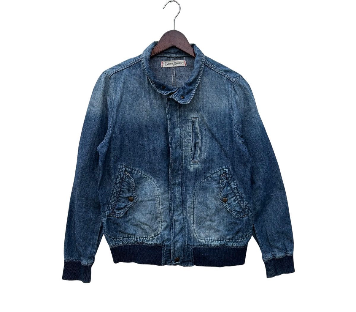 Japanese Brand Cepo Denim Bleached Casual Light Denim Jacket Size US S / EU 44-46 / 1 - 1 Thumbnail