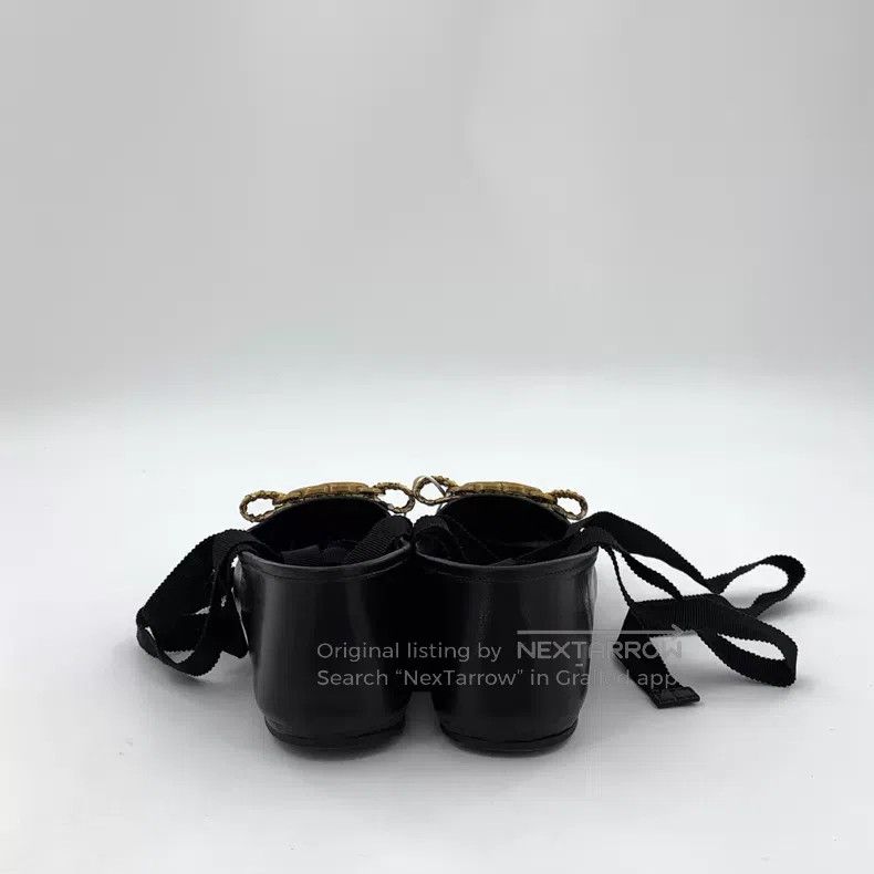 Gucci Gucci Black leather double G logo one-pedal casual flat sh Size US 6.5 / IT 36.5 - 4 Thumbnail