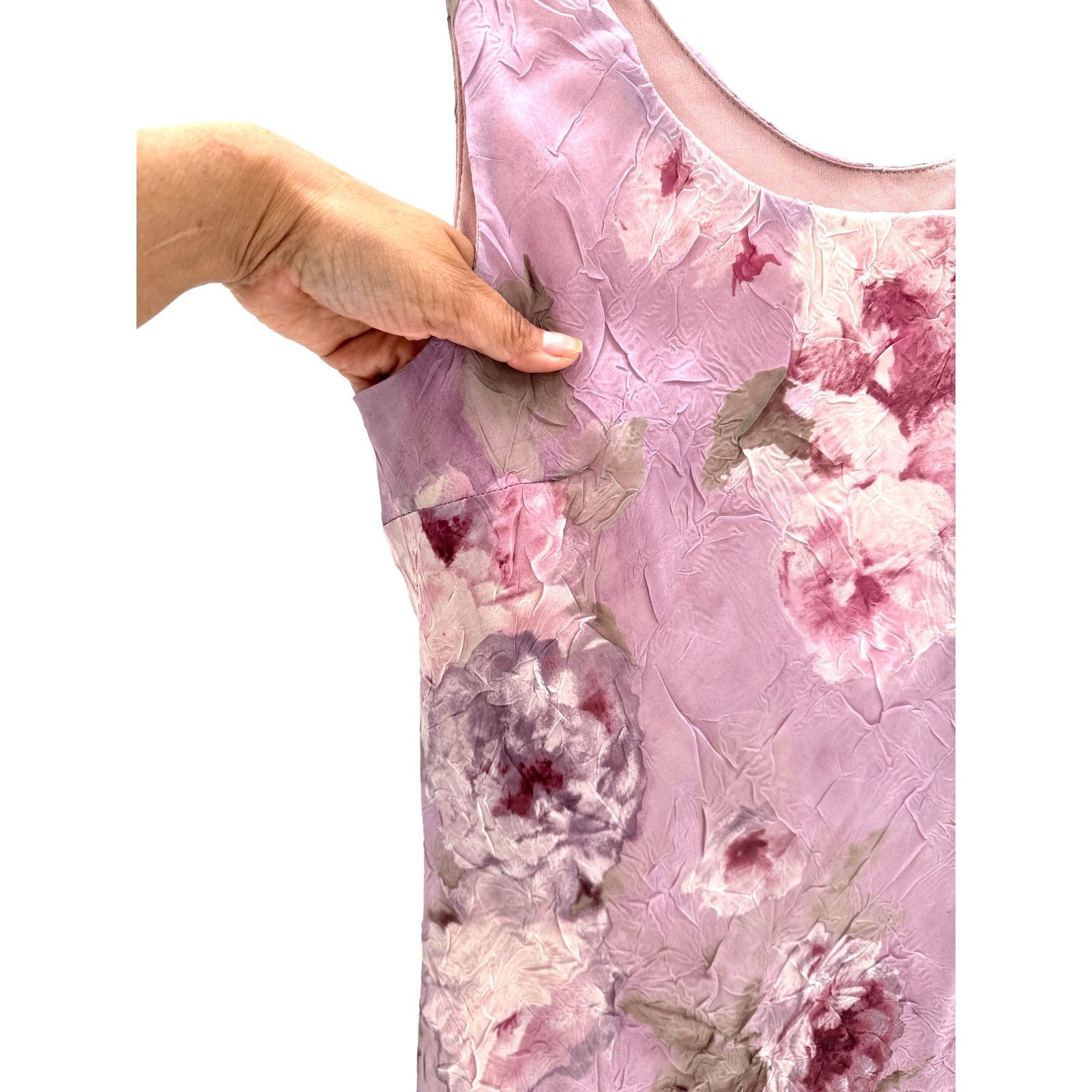 Vintage Vintage 90s R&M Richards sleeveless floral maxi dress sz 8P Size M / US 6-8 / IT 42-44 - 4 Thumbnail