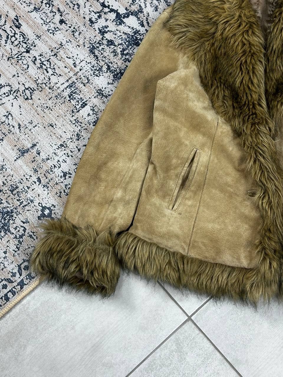 Japanese Brand Vintage Japanese Fur Cropped Suede Style Bomber Y2K Size M / US 6-8 / IT 42-44 - 5 Thumbnail