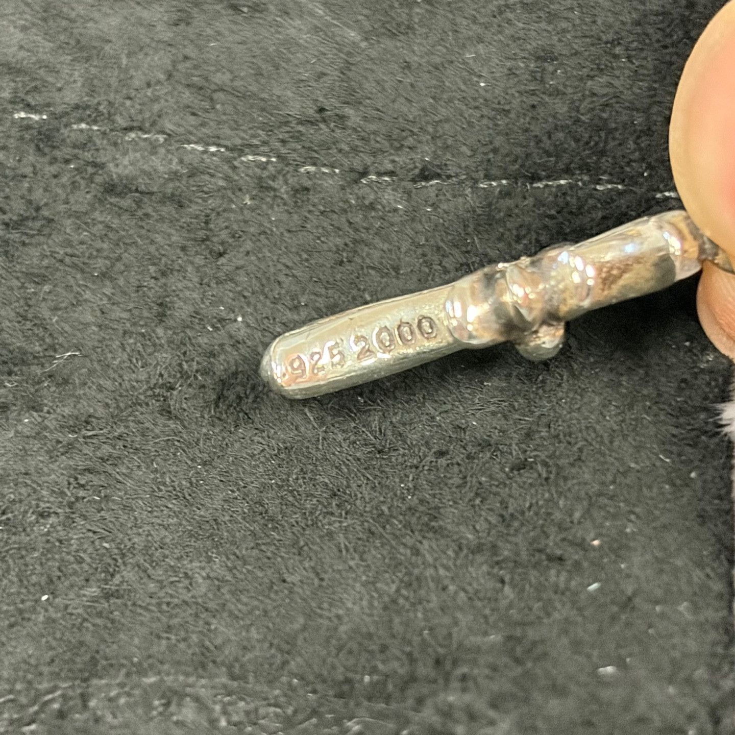 Chrome Hearts Tiny Cross Charm Silver with Pave Diamond Size ONE SIZE - 9 Thumbnail