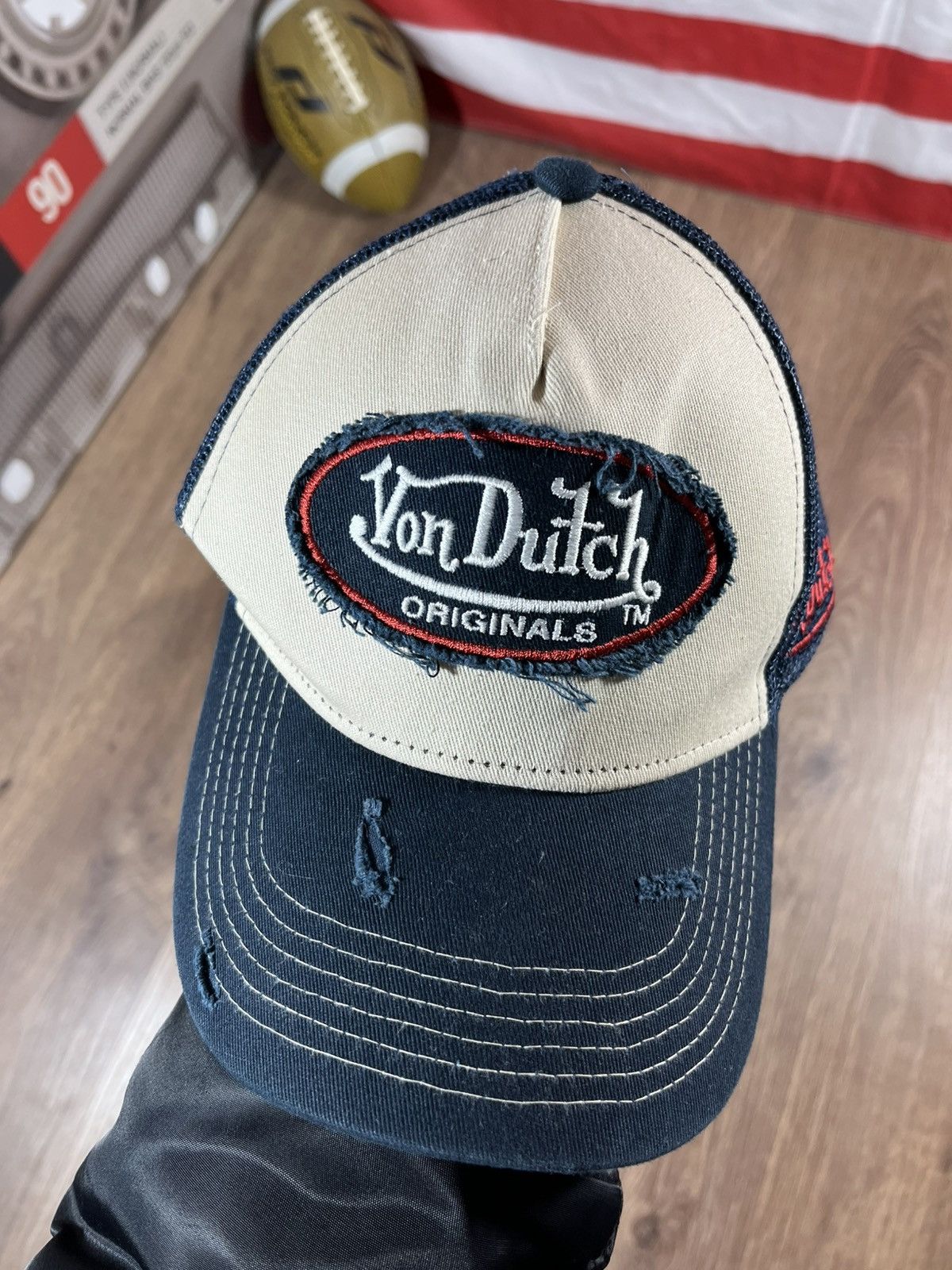 Von Dutch Vintage Von Dutch Distressed Cap Hat Size ONE SIZE - 3 Thumbnail