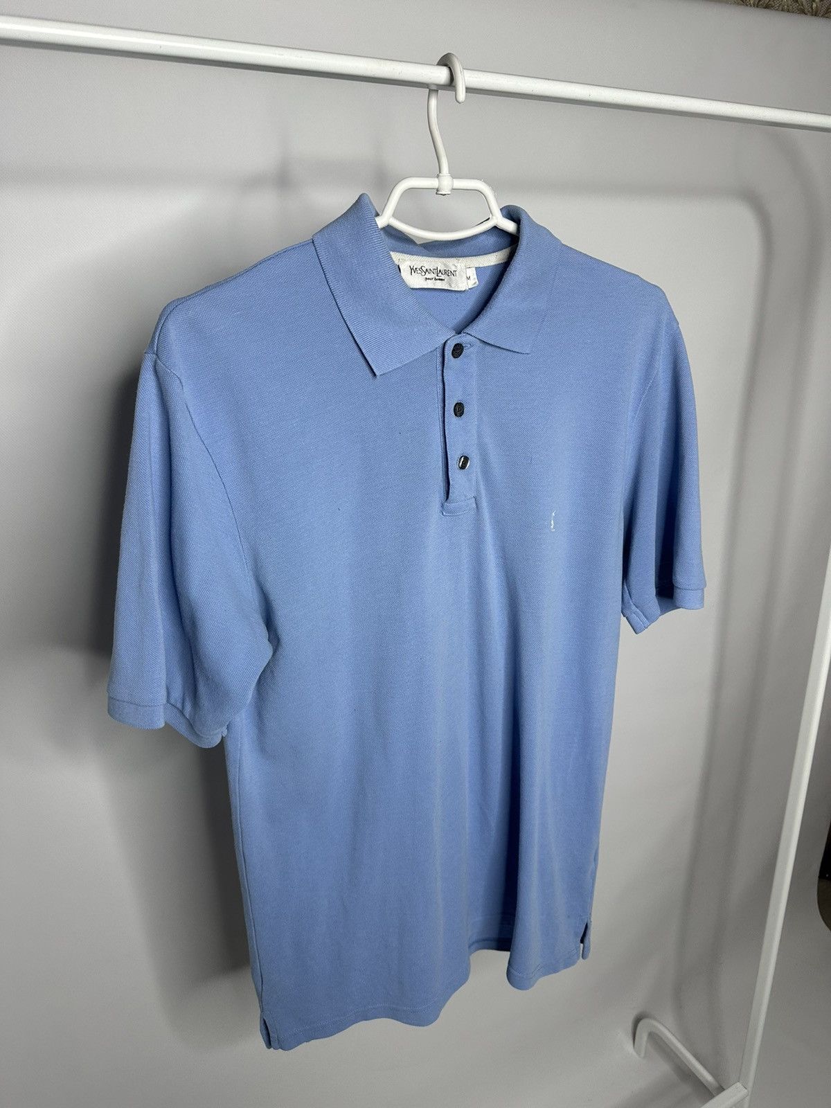 Vintage × Yves Saint Laurent Blue YSL Polo Shirt YSL Shirt Size US M / EU 48-50 / 2 - 3 Thumbnail