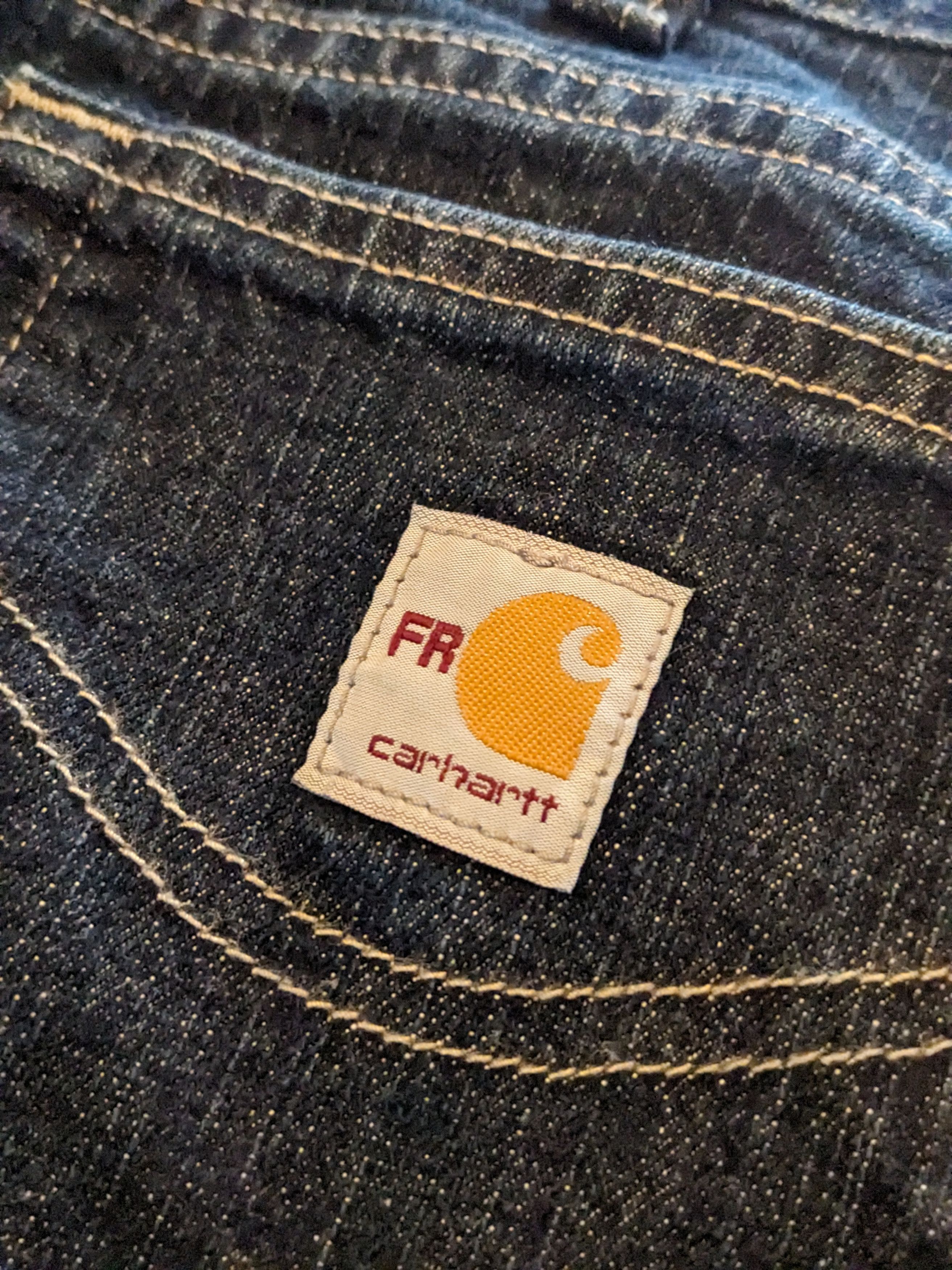 Carhartt × Vintage Vintage Y2K Carhartt Fire Resistant 101814-972 35x32 Denim Size US 35 - 2 Thumbnail