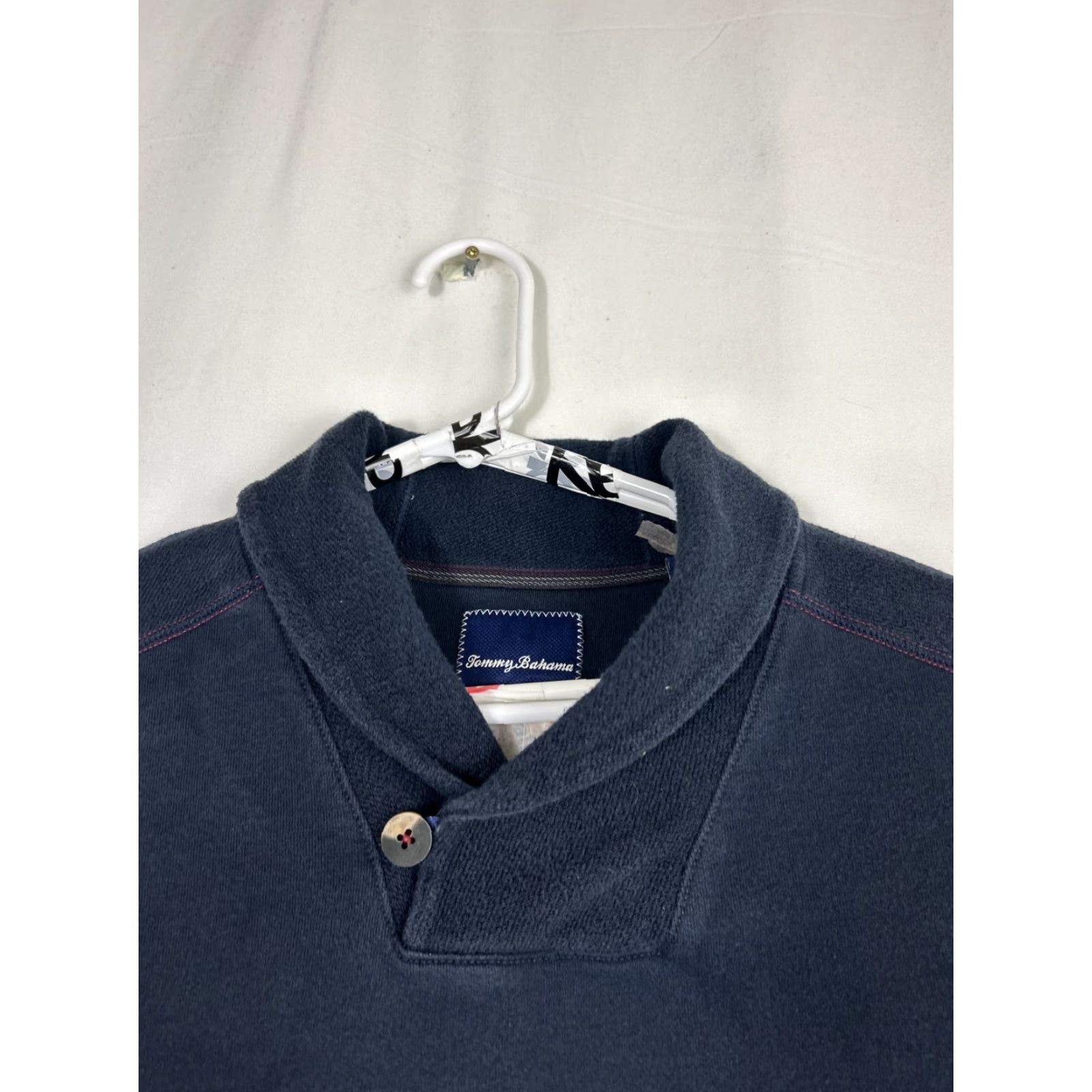 Tommy Bahama Tommy Bahama Pullover Cowl Neck Sweater Men L Navy Blue Size US L / EU 52-54 / 3 - 5 Thumbnail