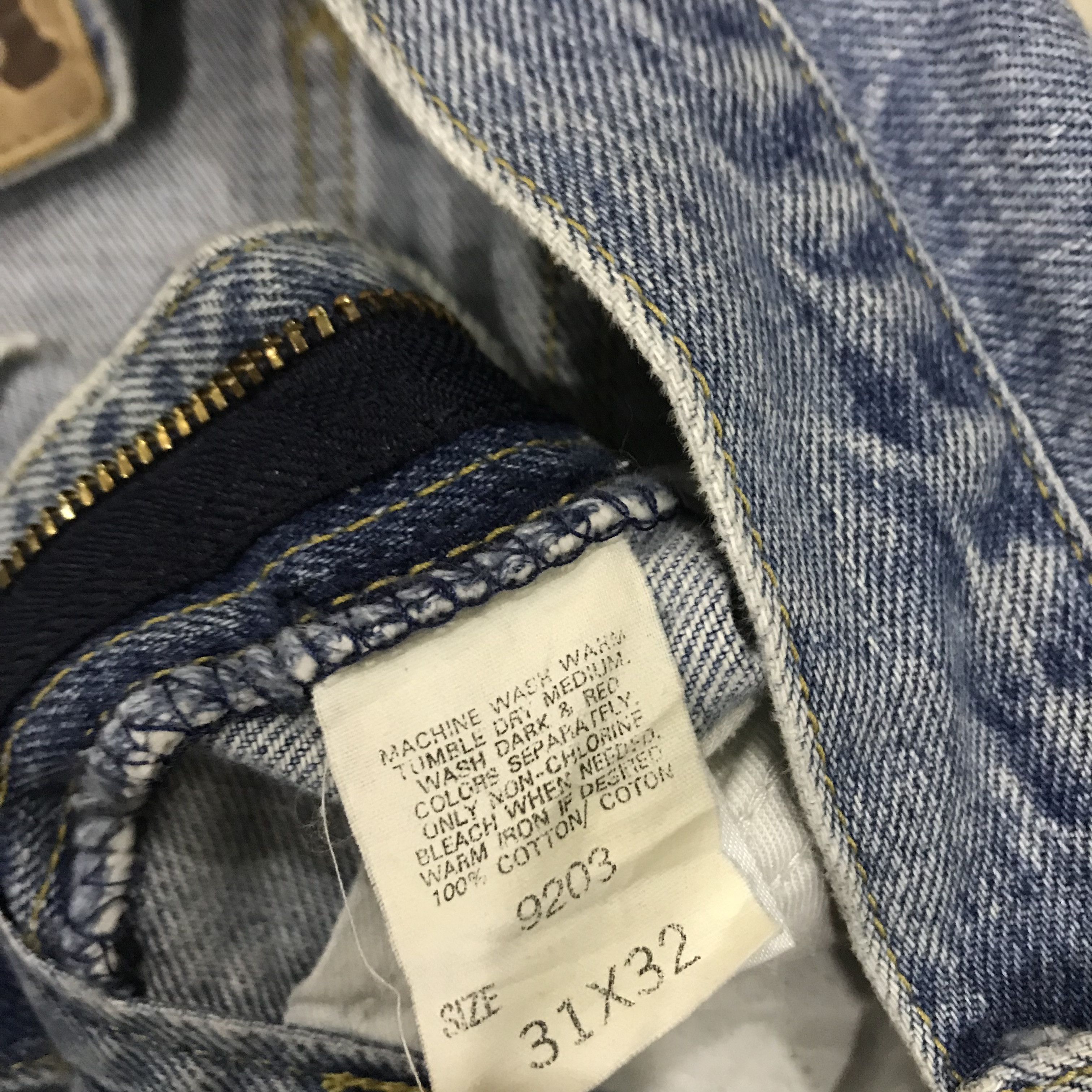 Lee Vintage Lee Straight Leg Jeans Light Wash Size US 31 - 12 Thumbnail