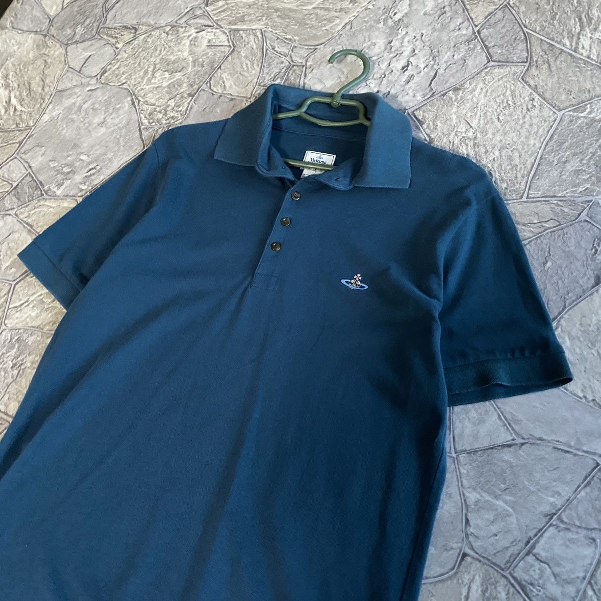 Vivienne Westwood Vivienne Westwood Polo T-Shirt Vintage Small Orb Logo Luxury Size US XL / EU 56 / 4 - 2 Thumbnail