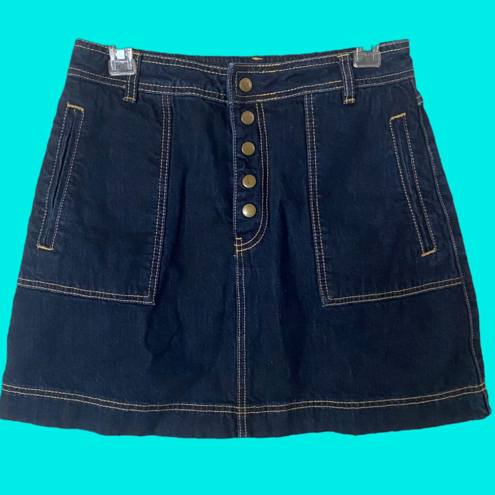 Free People **Free People Blue Denim High Waisted Mini Skirt Women's Size 28** User: **Free People Blue Denim High-Waisted Mini Skirt Size 28** Size 28" / US 6 / IT 42 - 1 Thumbnail