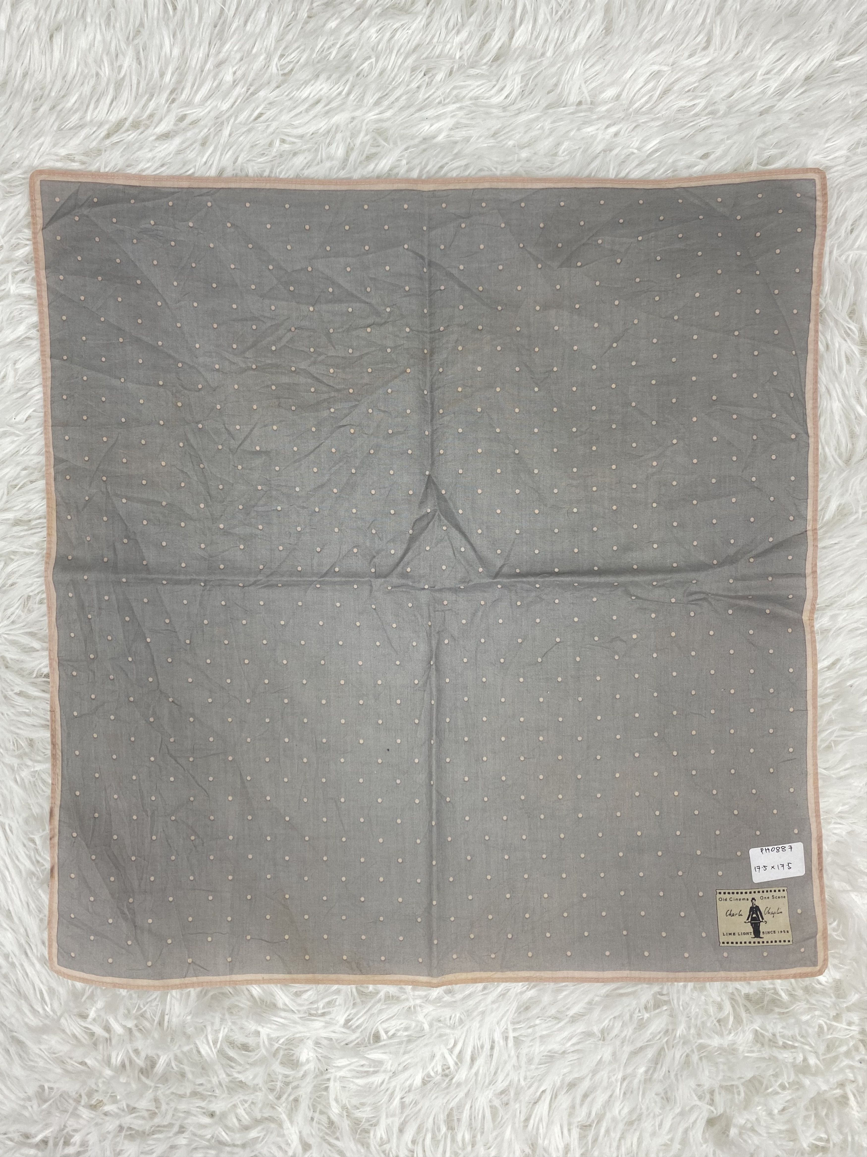 Designer × Vintage Vintage Charlie Chaplin Handkerchief Neckerchief PH0887 Size ONE SIZE - 3 Thumbnail