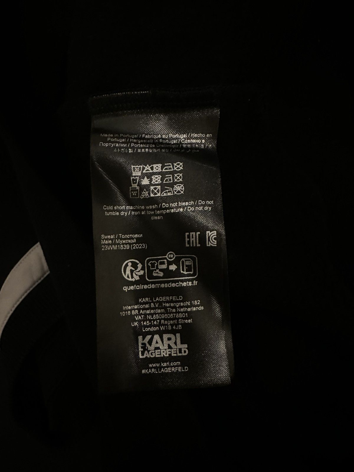 Karl Lagerfeld 🖤 Karl Lagerfeld Graphic Sweatshirt — Black Size XS / US 0-2 / IT 36-38 - 5 Thumbnail