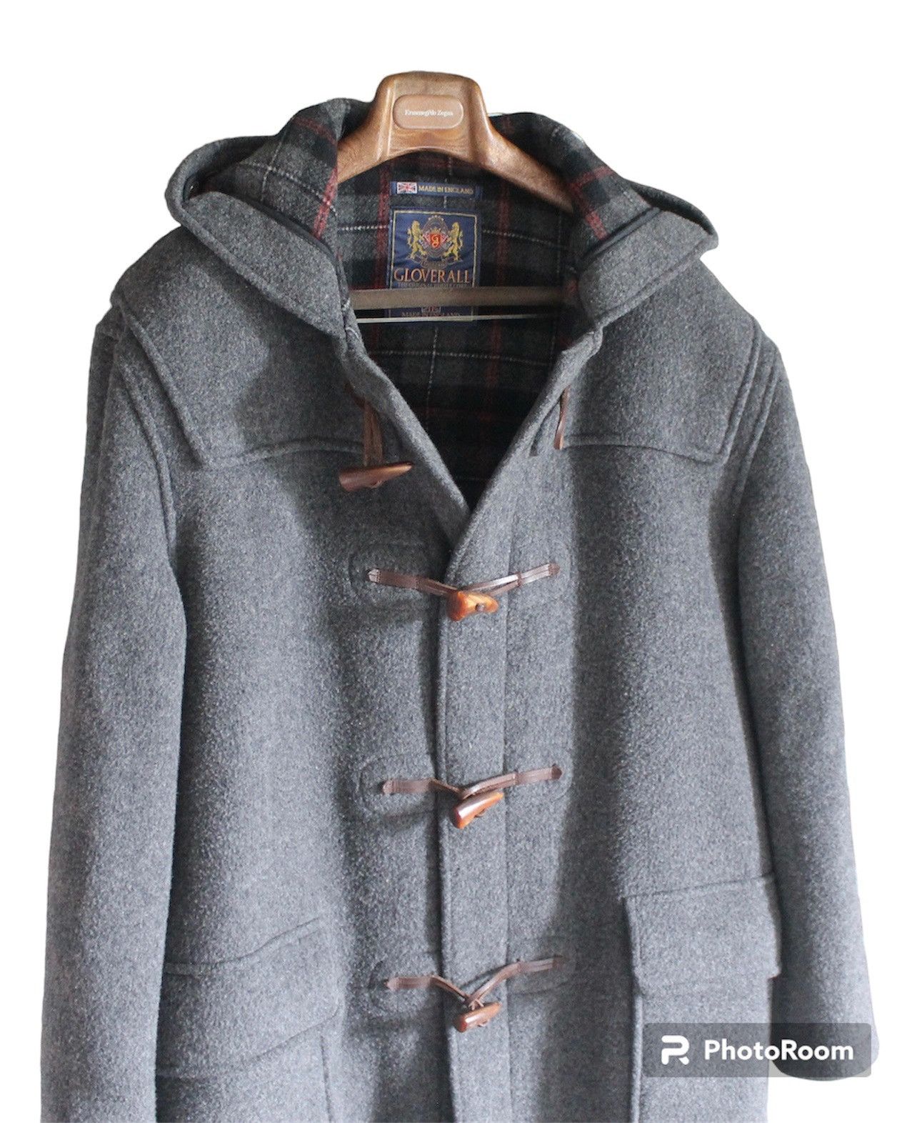 Gloverall × Vintage ☃️ WINTER VINTAGE GLOVERALL HEAVY WOOL HERRING BONE HOODIES Size US L / EU 52-54 / 3 - 4 Thumbnail