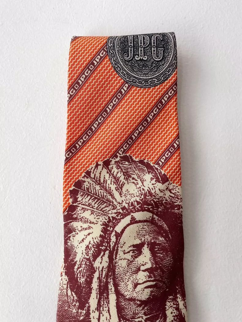 Jean Paul Gaultier Jean Paul Gaultier 94SS Indian Dollar Tie 2504-Nextarrow Size ONE SIZE - 3 Thumbnail