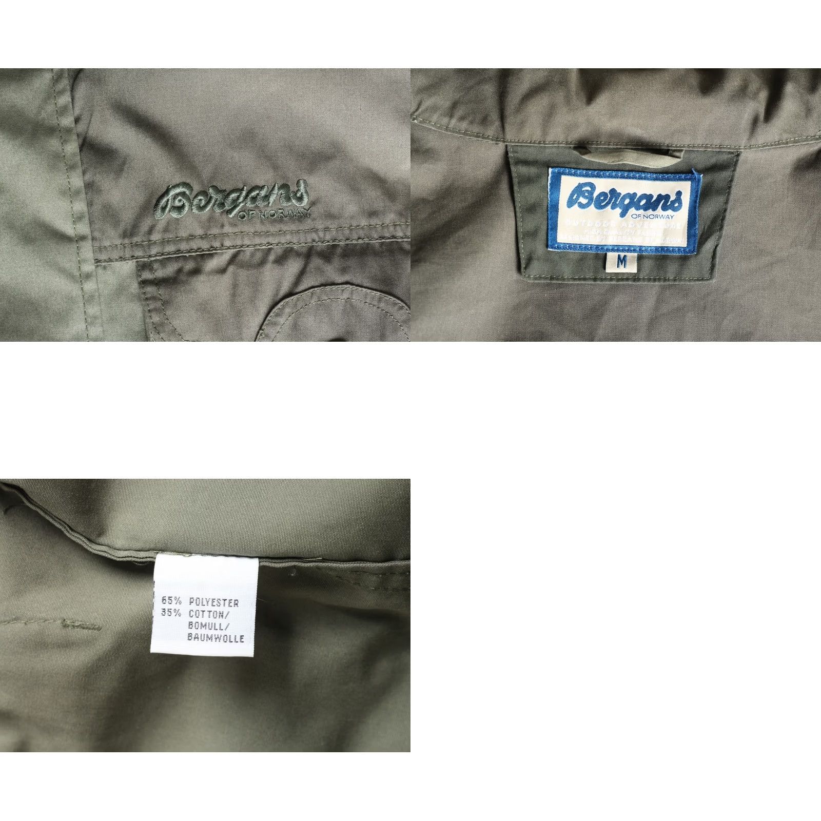 Vintage VINTAGE Bergans of Norway Jacket Men M Hooded Outdoor Hiking Trekking Size US M / EU 48-50 / 2 - 8 Thumbnail