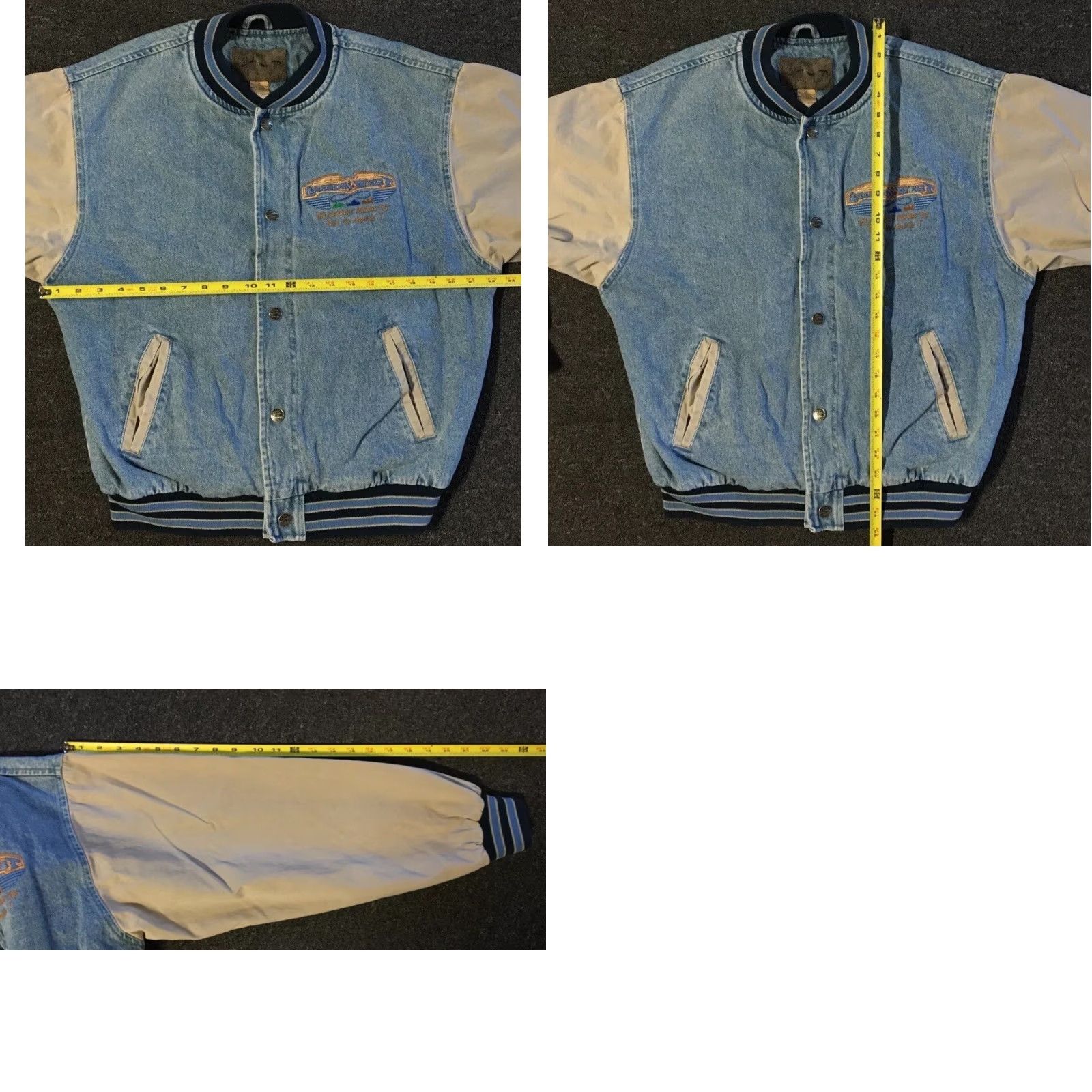 Vintage Vtg 90s Legends Of The West Faded Denim Bomber Jacket S Mens Blue Denim Trucker Grunge 80s Vintage Style Jacket Size US S / EU 44-46 / 1 - 9 Thumbnail