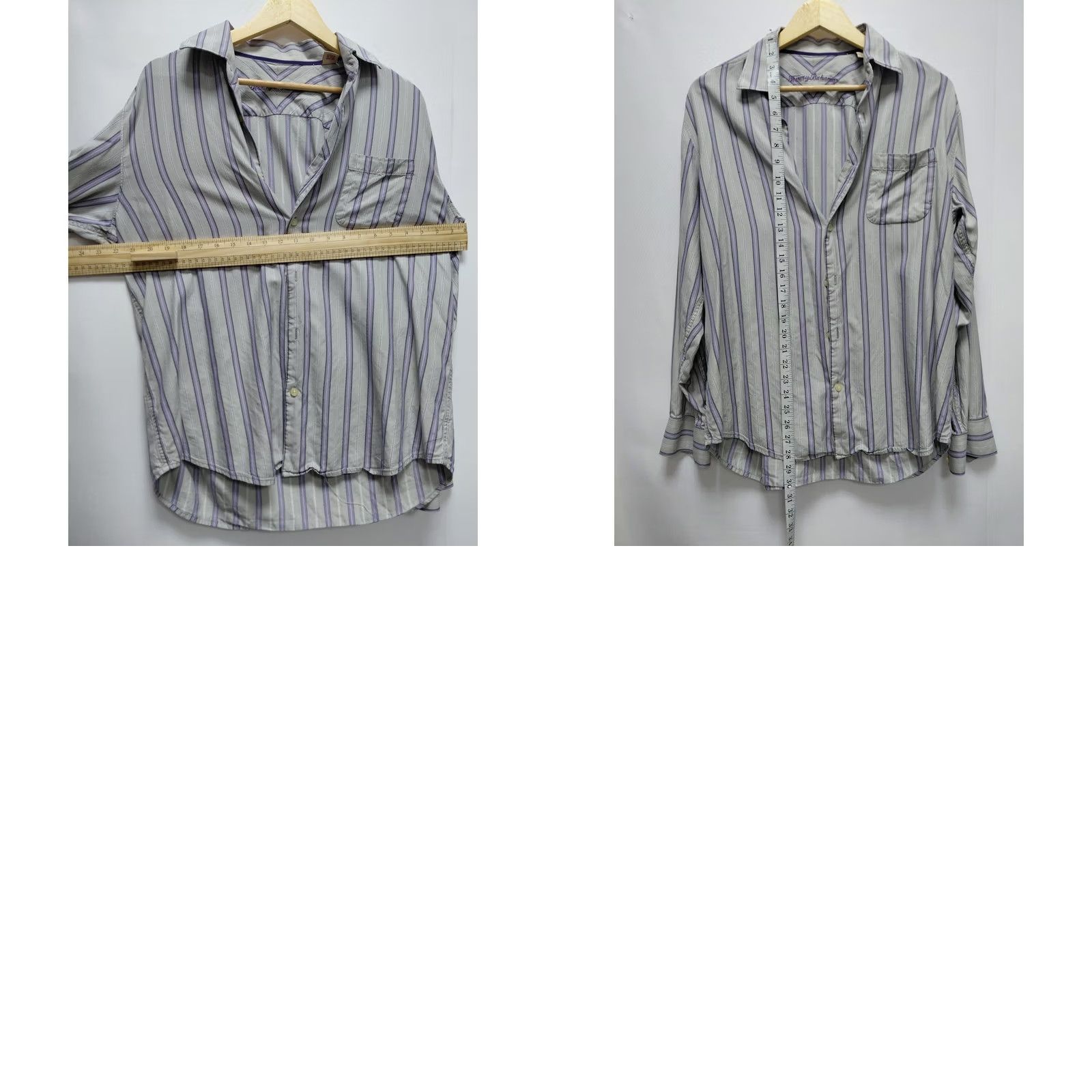 Tommy Bahama Tommy Bahama Silk Striped Shirt Long Sleeve Collared Size M Mens Regular Fit Button-Up Size US M / EU 48-50 / 2 - 8 Thumbnail