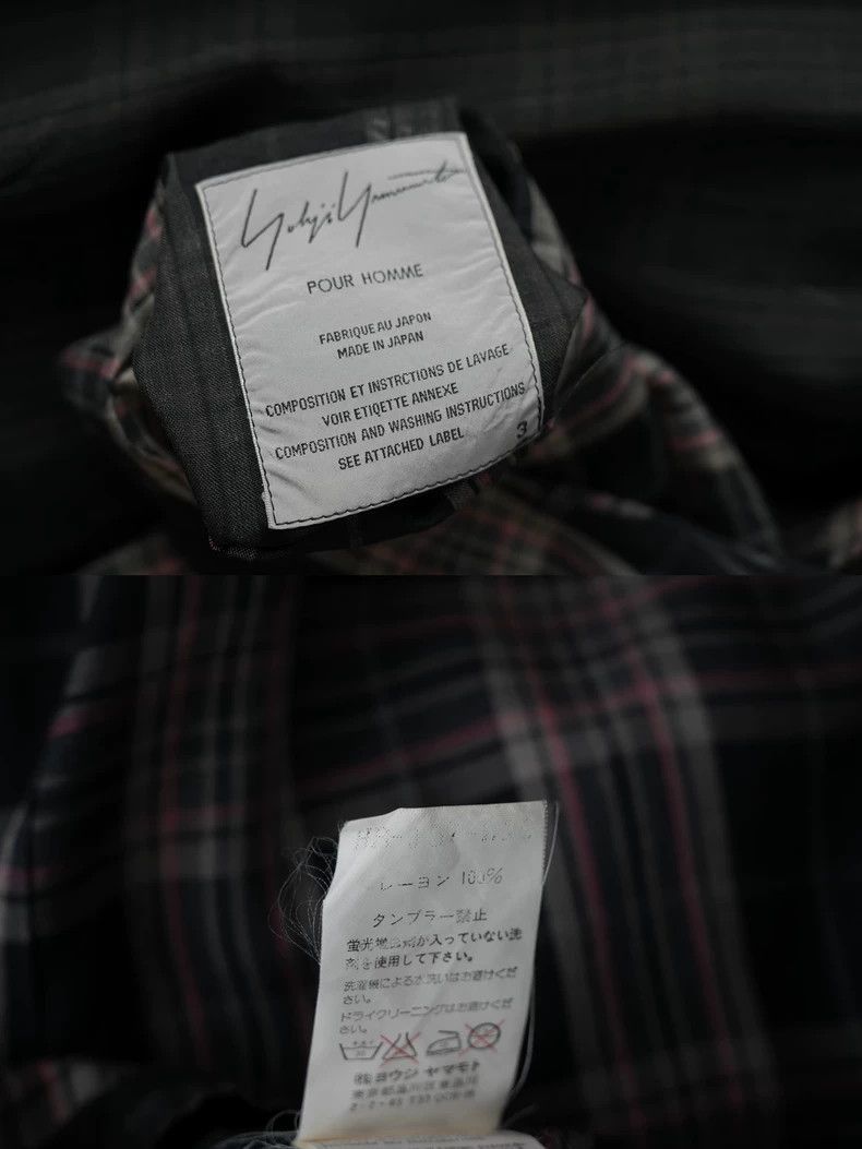 Yohji Yamamoto Yohji Yamamoto Yohji Yamamoto Long Plaid Coat 00SS Size US L / EU 52-54 / 3 - 8 Thumbnail