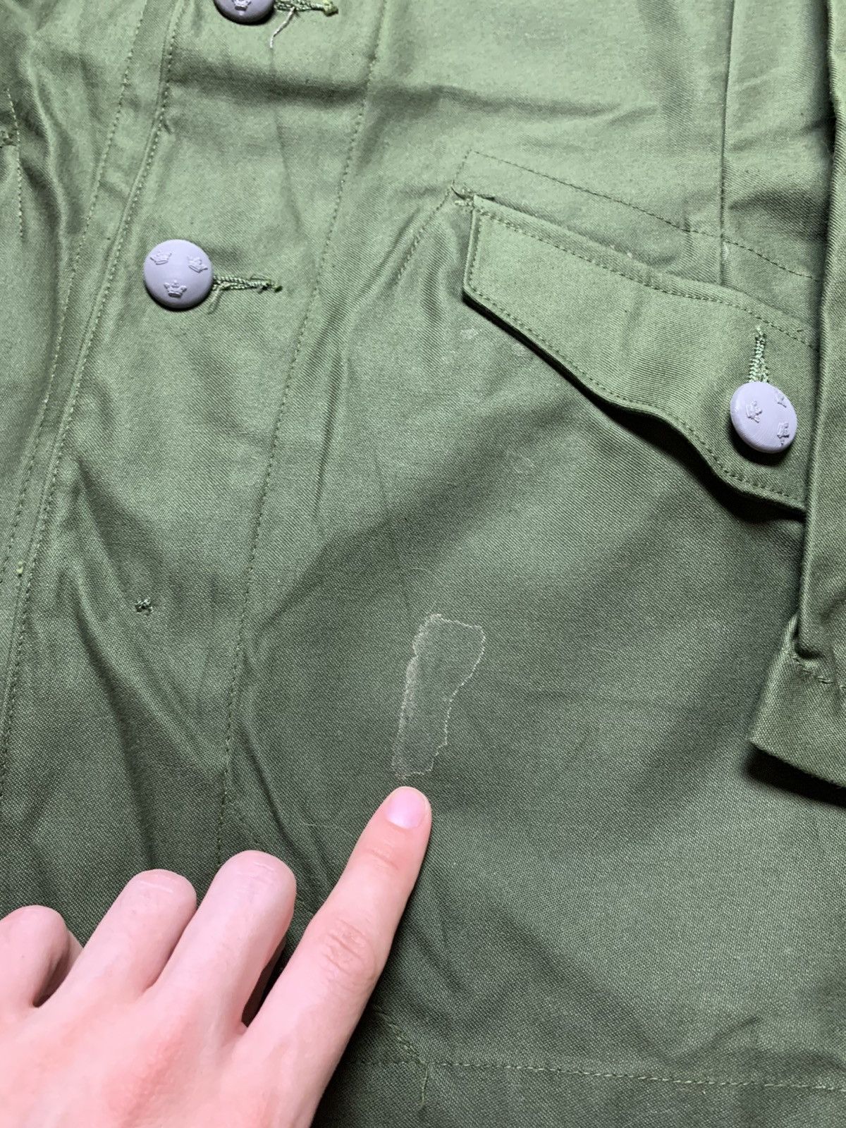 Vintage Vintage Sweden D100 Army Military jacket Size US M / EU 48-50 / 2 - 15 Thumbnail